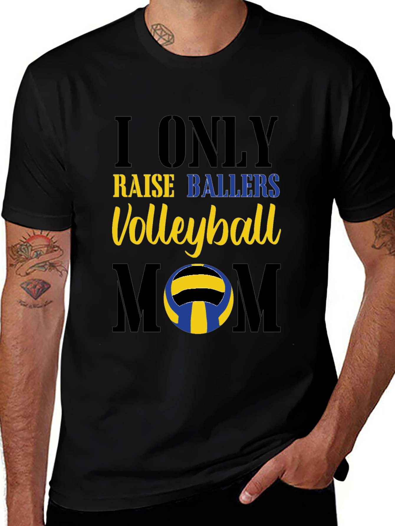 Volleyball Mom Graphic T-Shirt