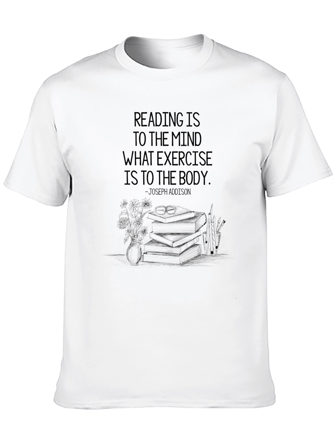 Reading is to the Mind Graphic T-Shirt