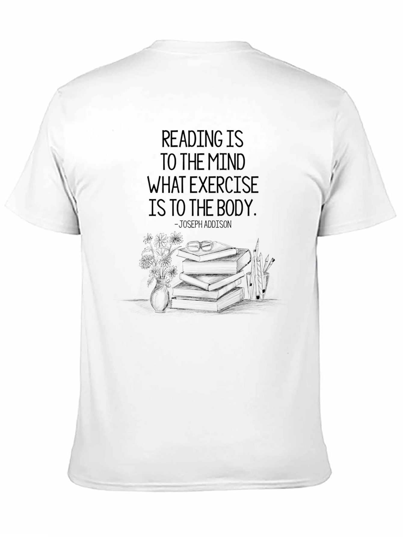 Reading is to the Mind Graphic T-Shirt