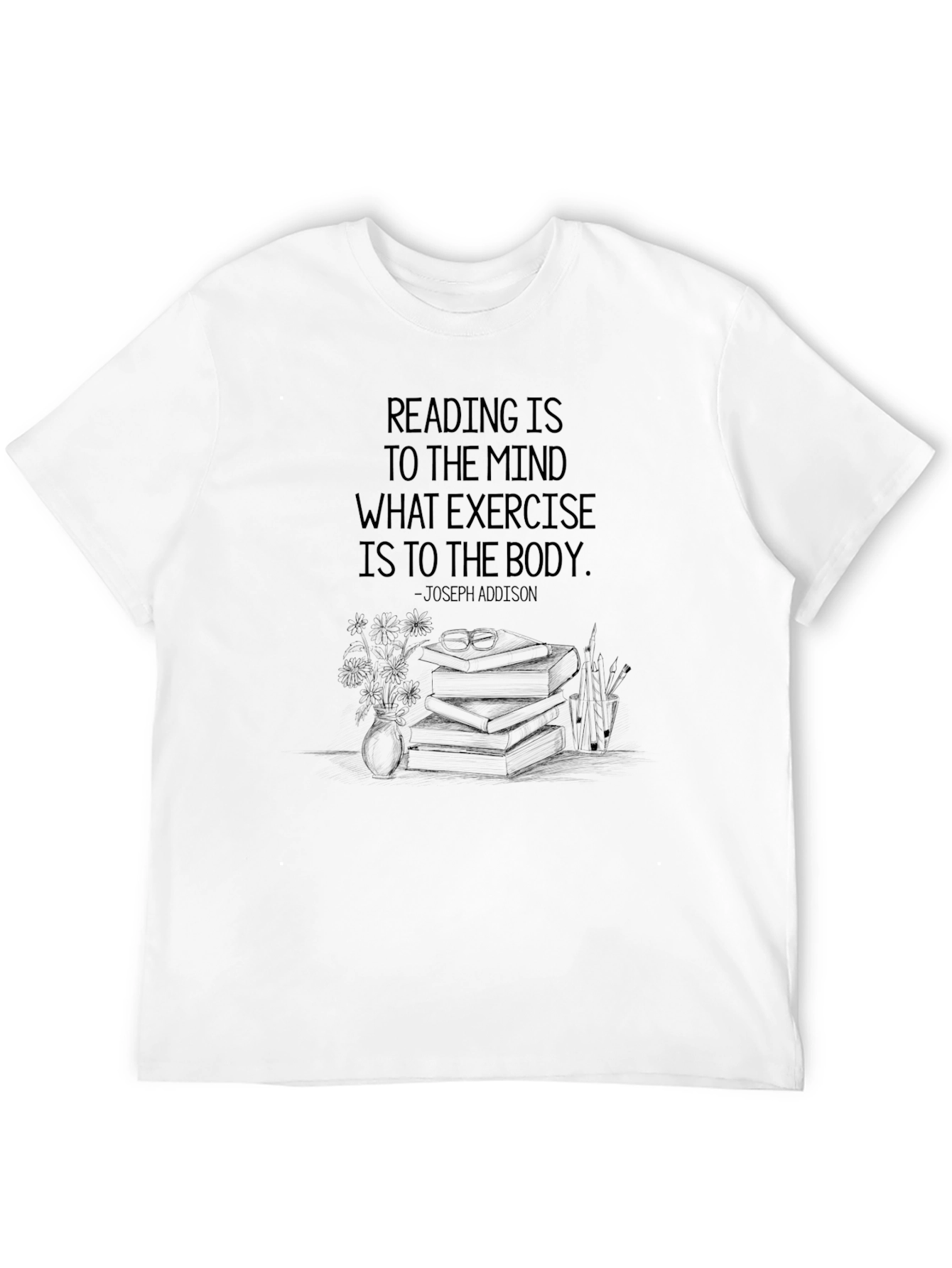 Reading is to the Mind Graphic T-Shirt