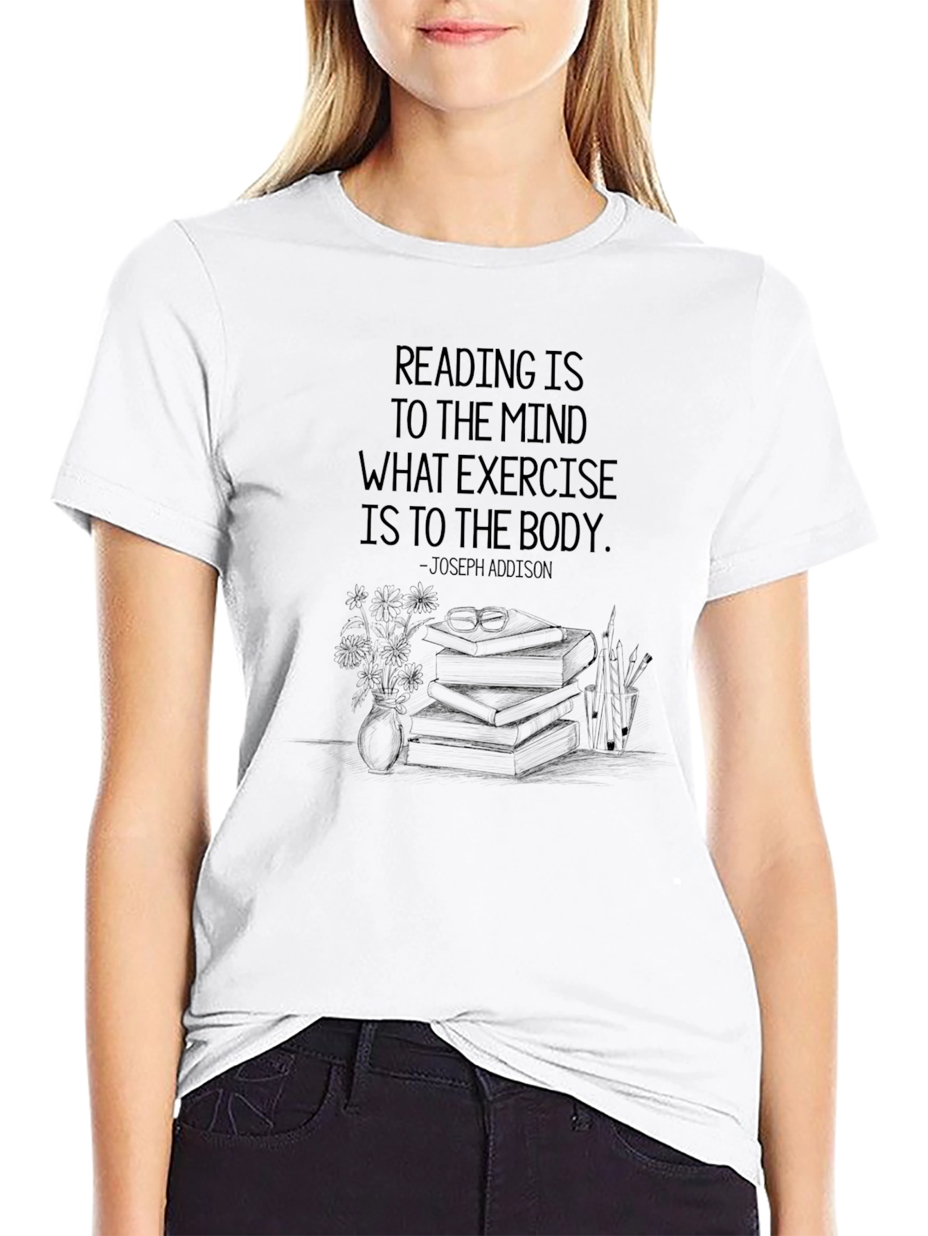 Reading is to the Mind Graphic T-Shirt