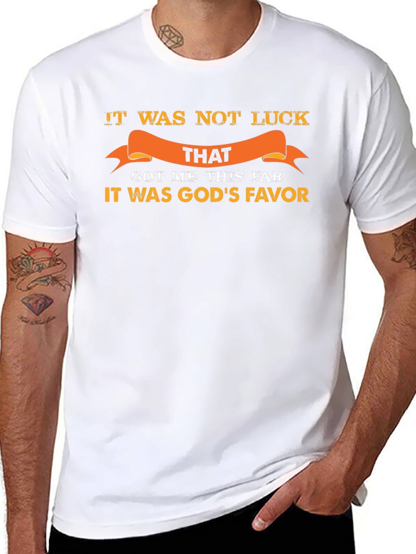 Gods Favor Graphic Tee - Inspirational Black T-Shirt