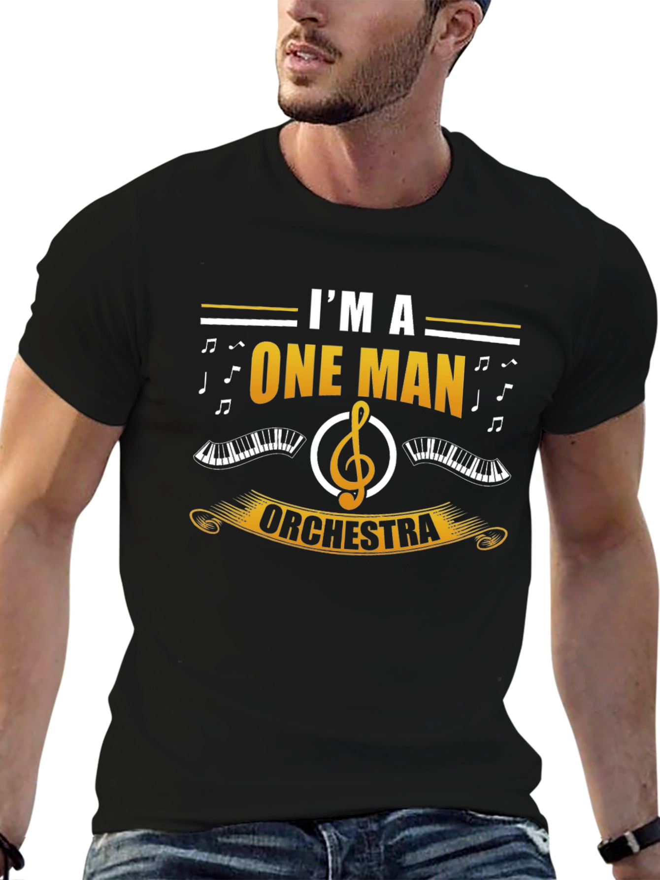 One Man Orchestra T-Shirt - Musician Novelty Tee
