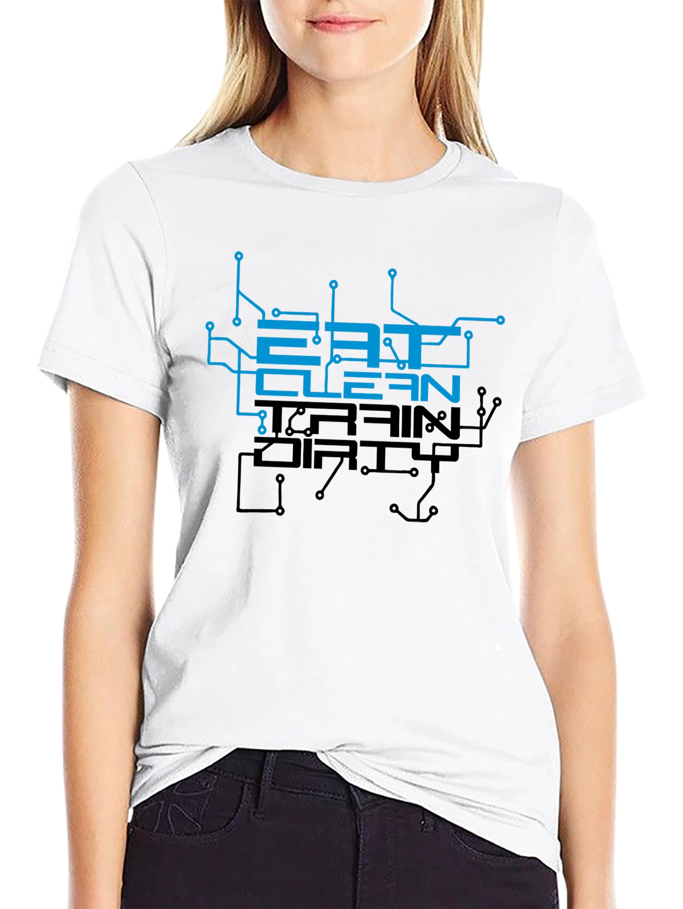 Eat Clean Train Dirty Graphic T-Shirt