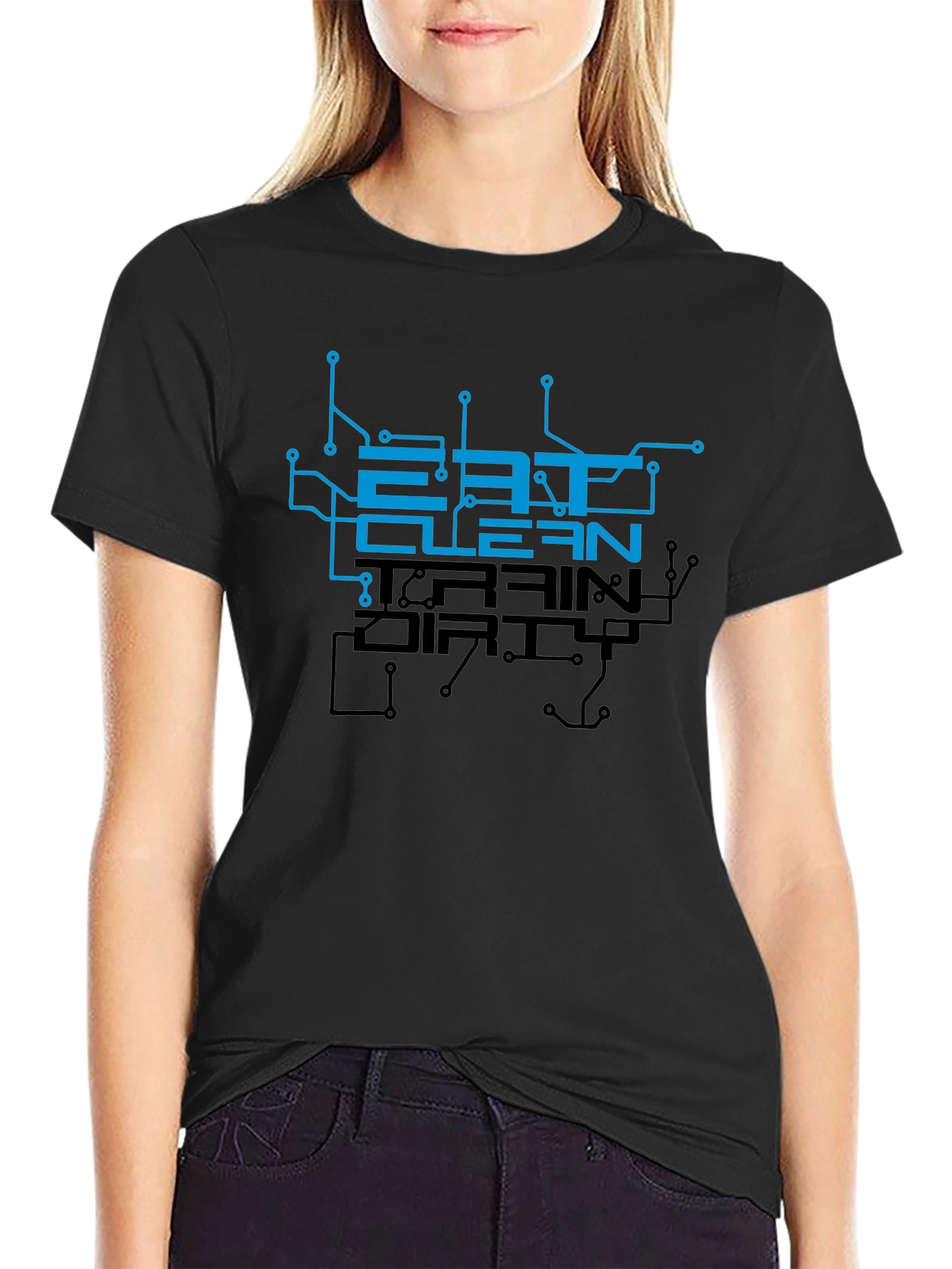Eat Clean Train Dirty Graphic T-Shirt