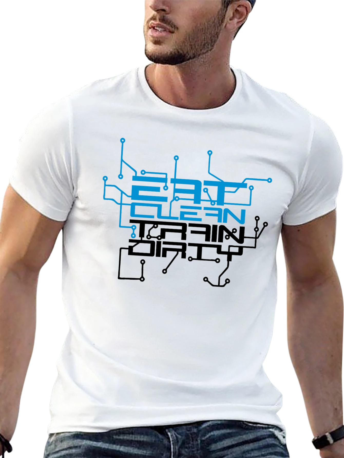 Eat Clean Train Dirty Graphic T-Shirt