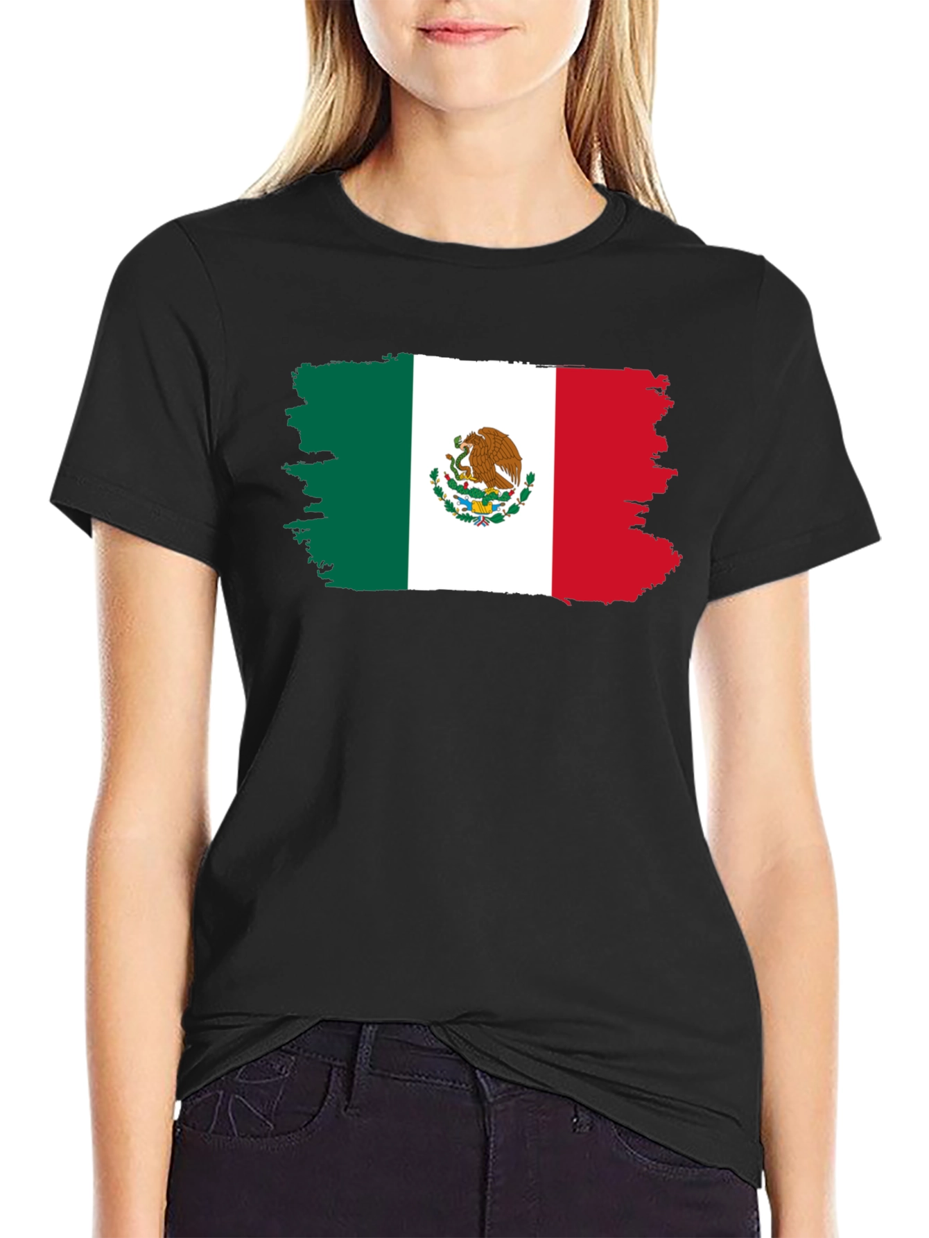 Mexican Flag T-Shirt - Distressed Graphic Tee