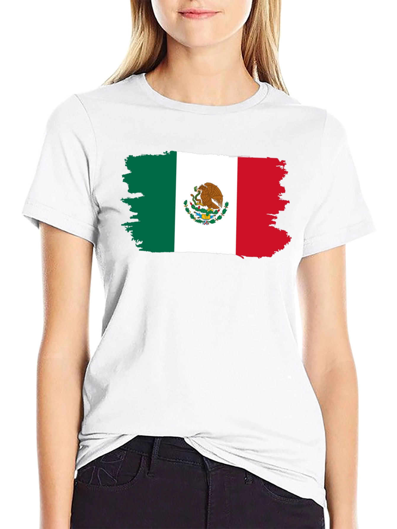 Mexican Flag T-Shirt - Distressed Graphic Tee