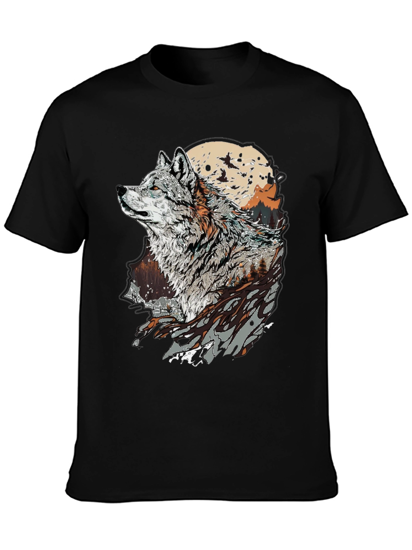 Wolf Graphic T-Shirt - Nature Inspired Print