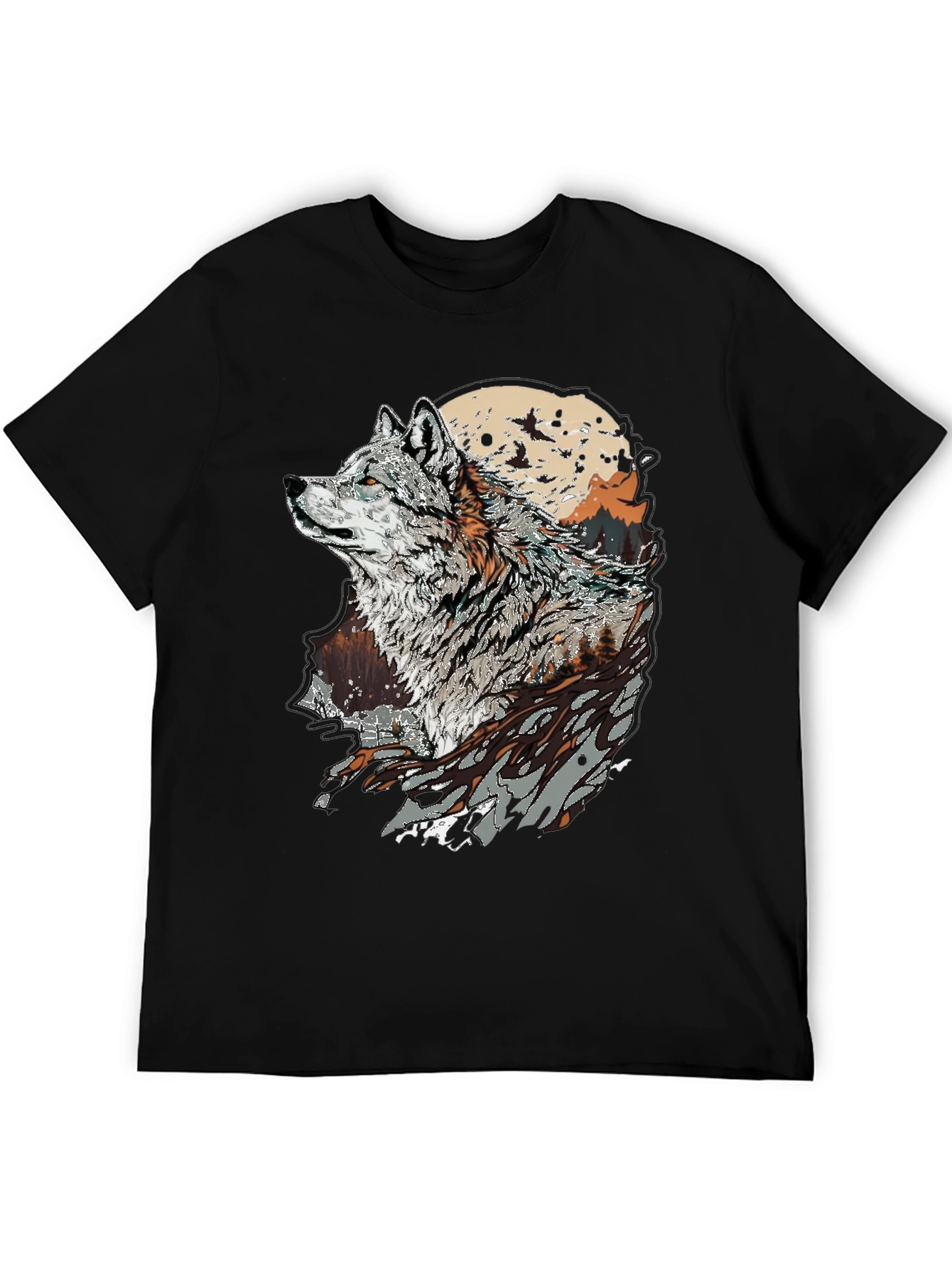 Wolf Graphic T-Shirt - Nature Inspired Print