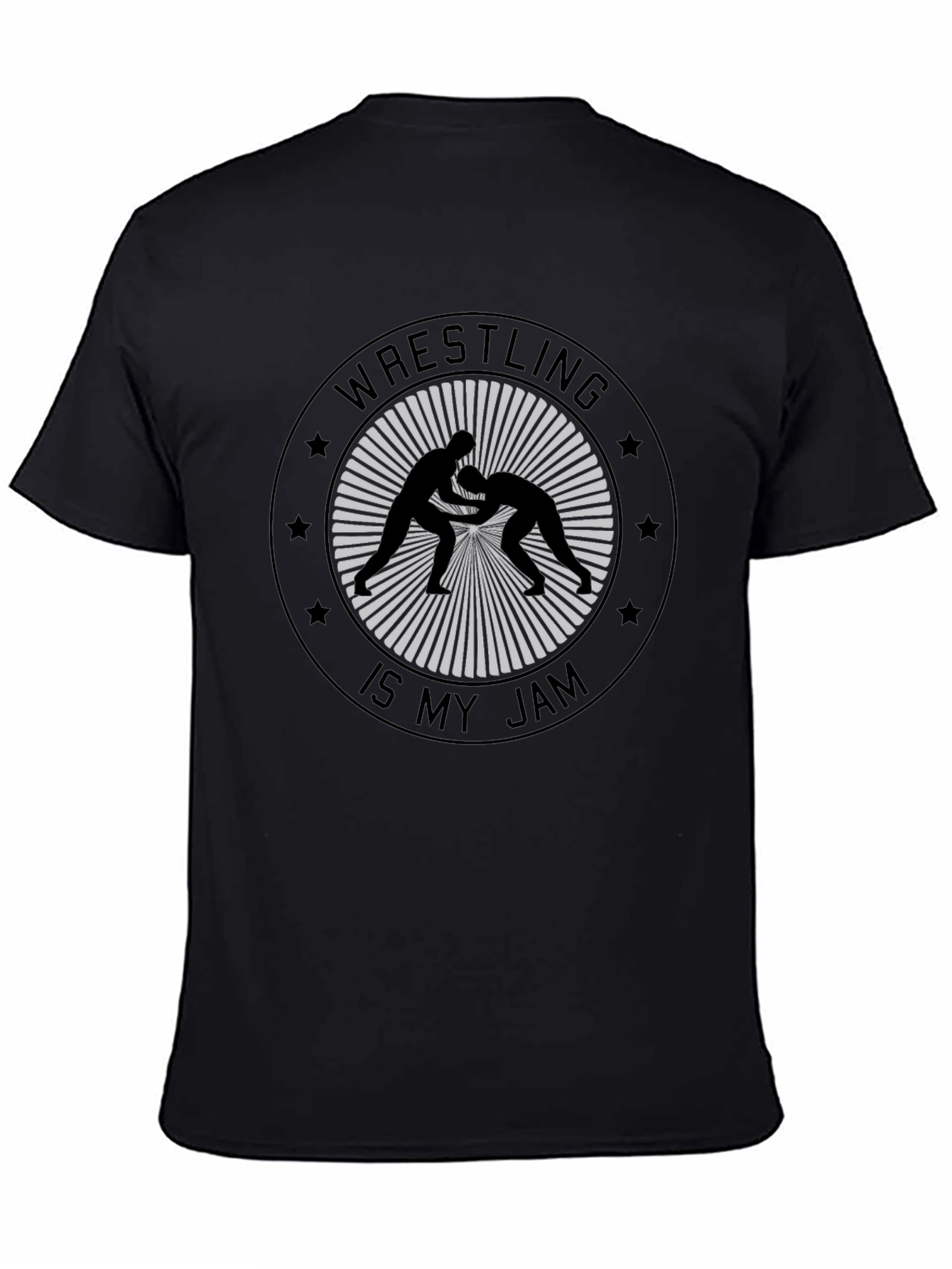 Wrestling is My Jam Black T-Shirt