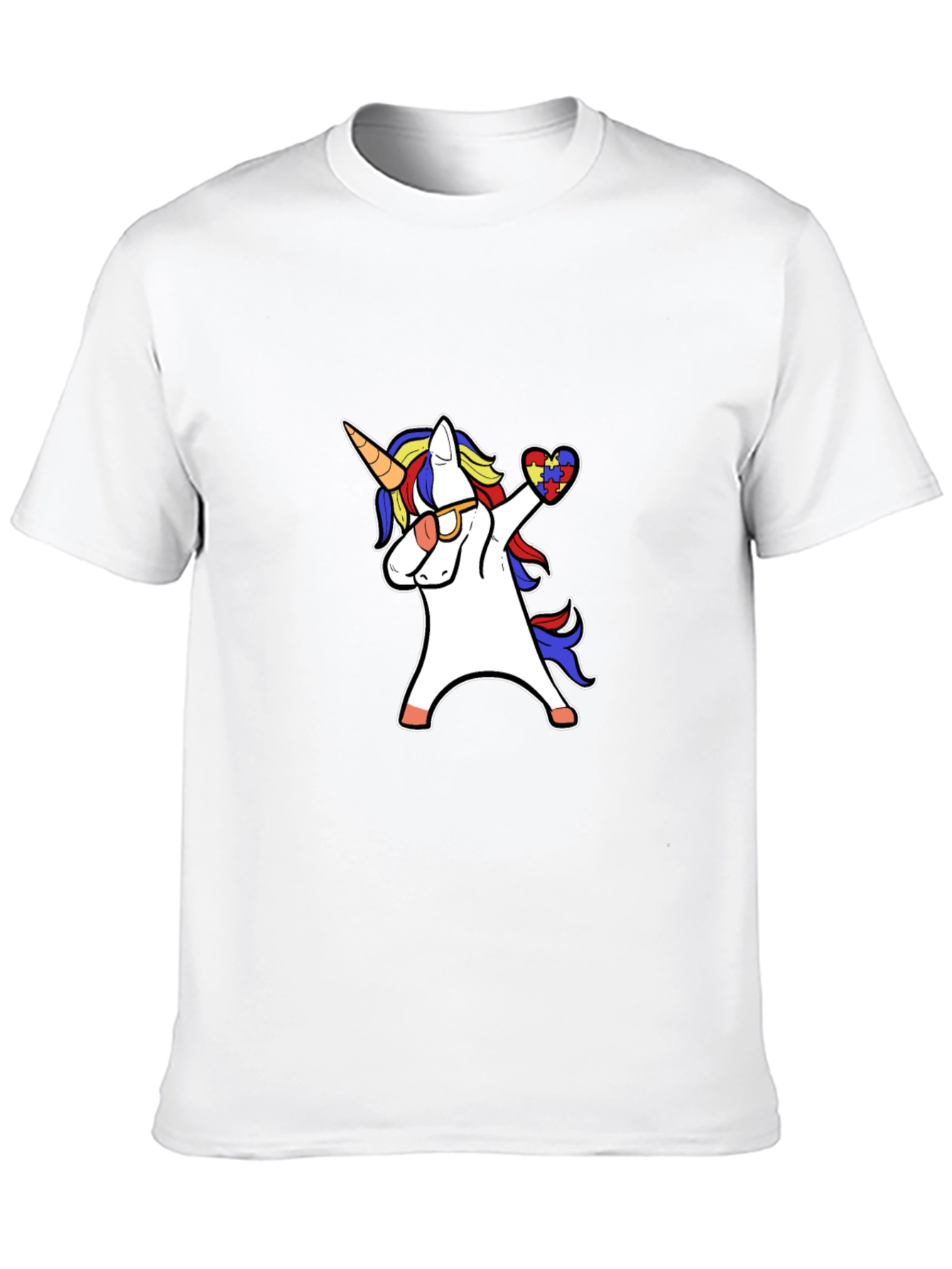 Autism Awareness Unicorn Dabbing T-Shirt