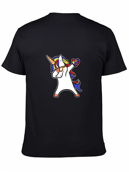 Autism Awareness Unicorn Dabbing T-Shirt