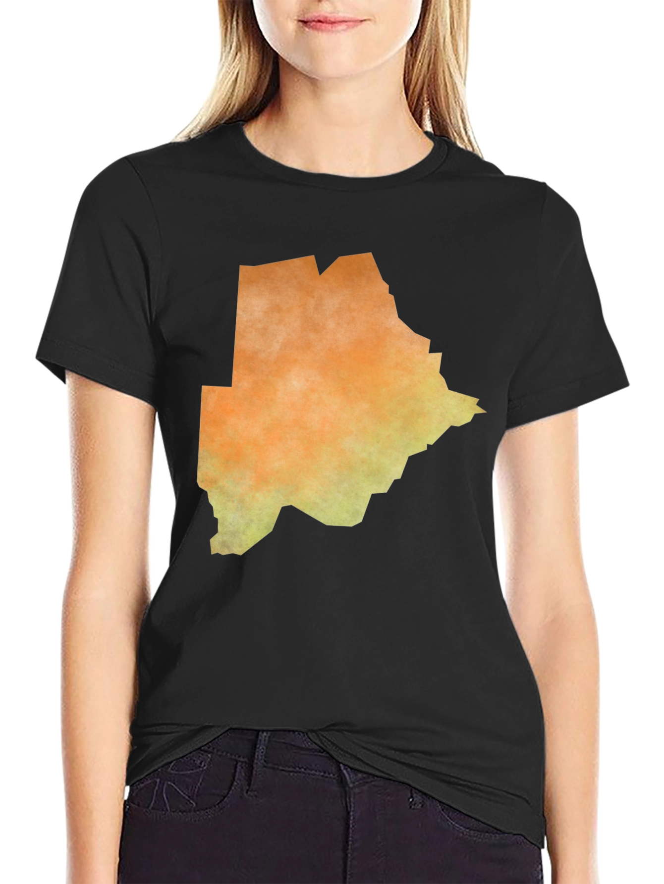 Botswana Map T-Shirt - Unique African Design