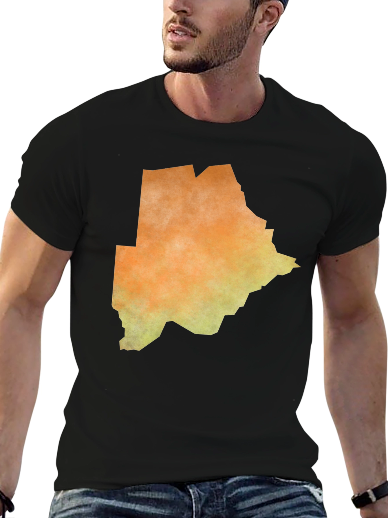 Botswana Map T-Shirt - Unique African Design