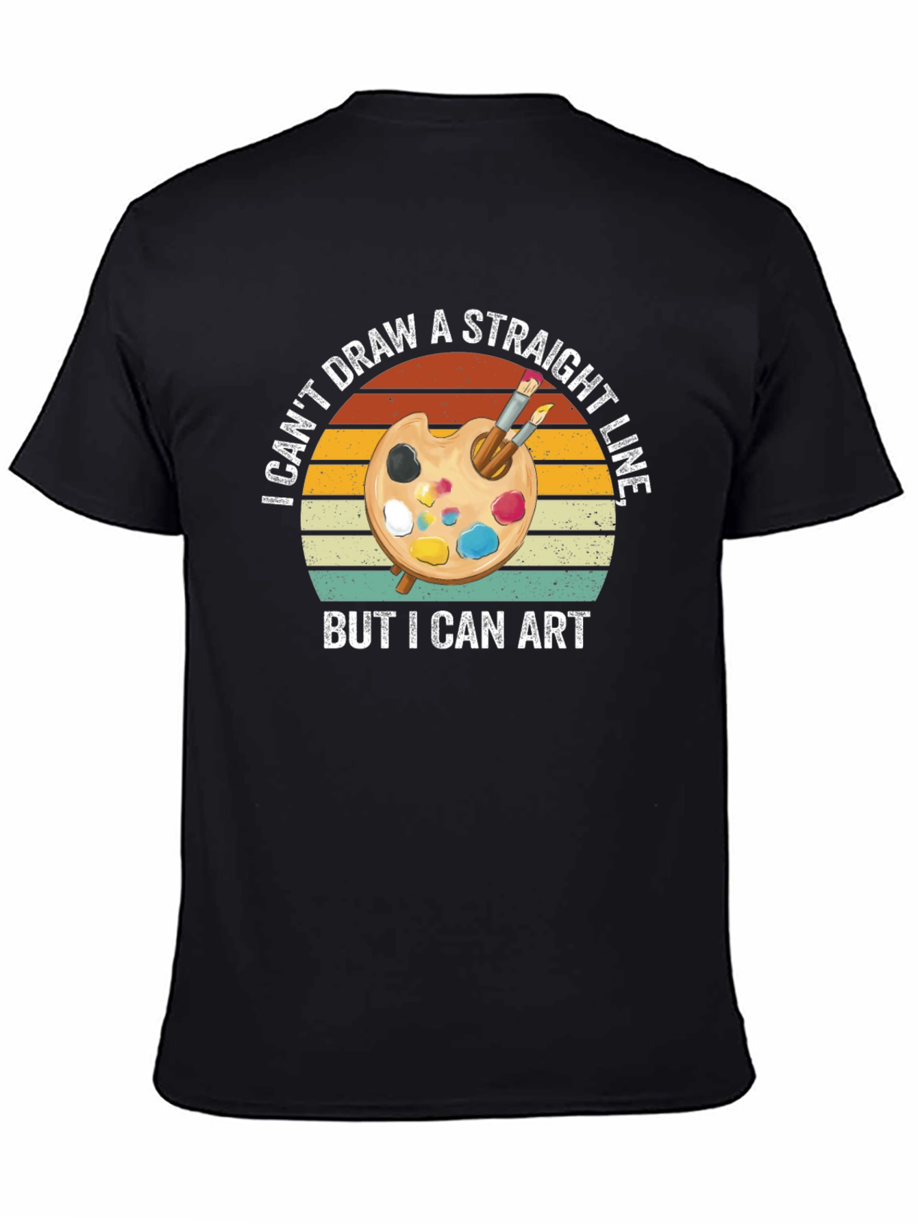Artistic T-Shirt: I Cant Draw A Straight Line