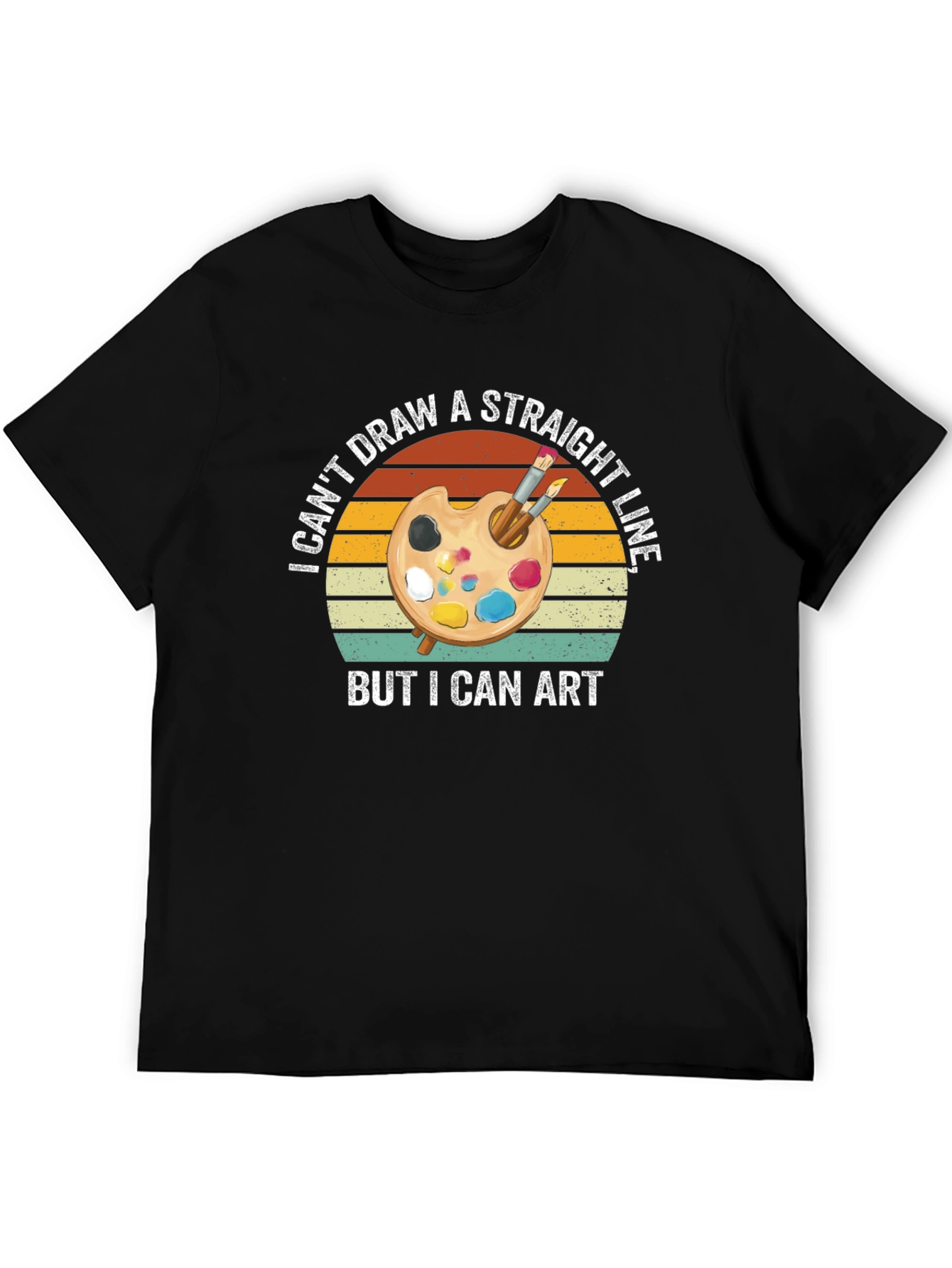 Artistic T-Shirt: I Cant Draw A Straight Line