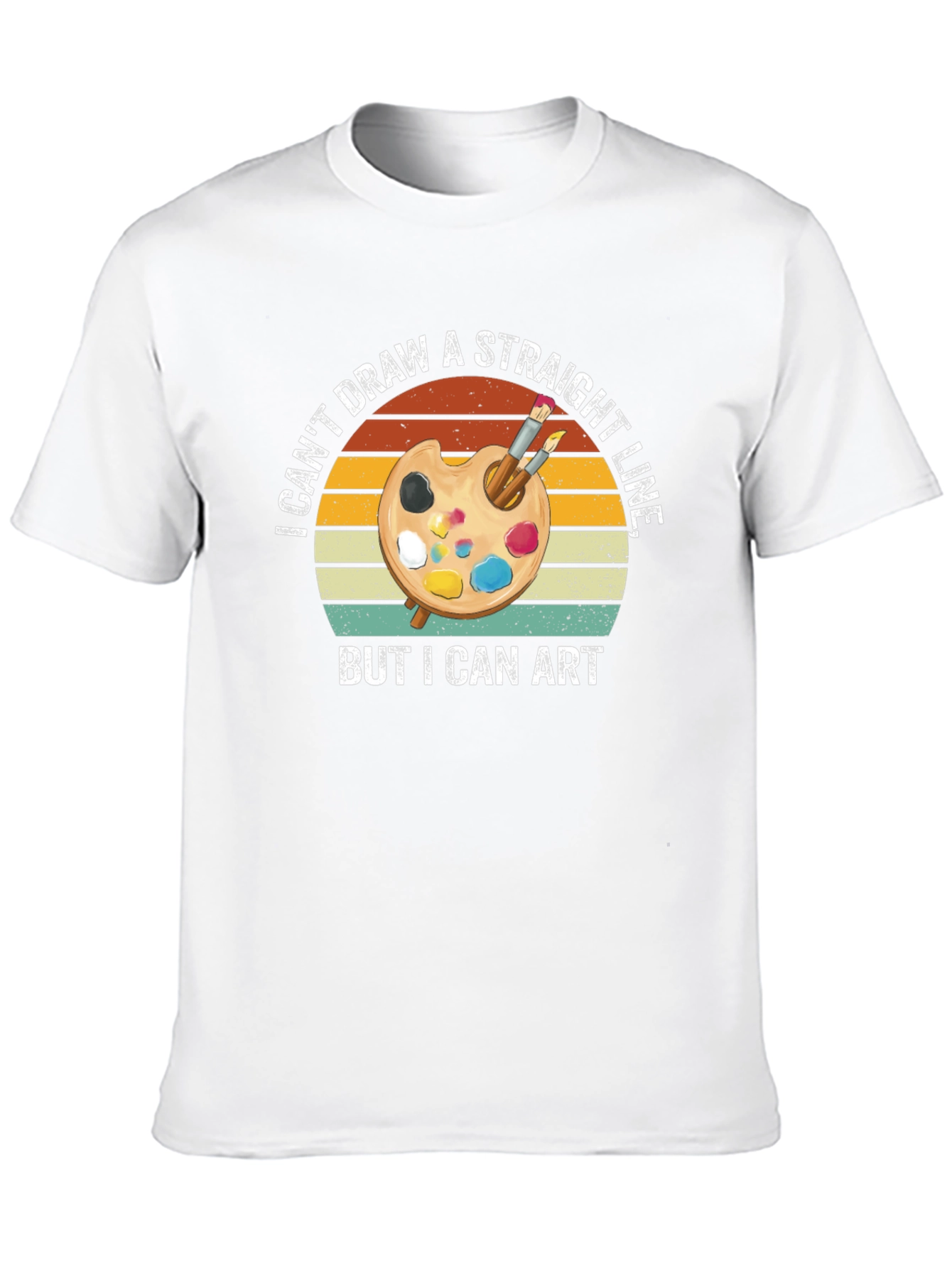 Artistic T-Shirt: I Cant Draw A Straight Line