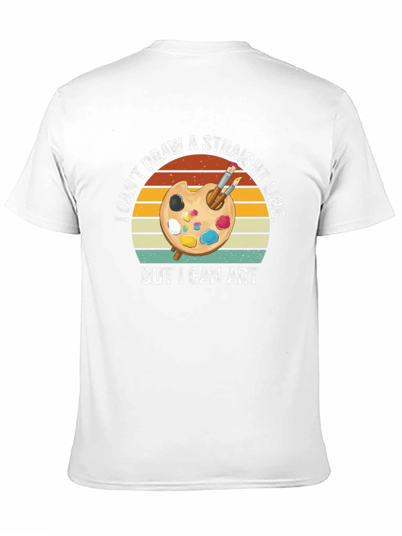 Artistic T-Shirt: I Cant Draw A Straight Line