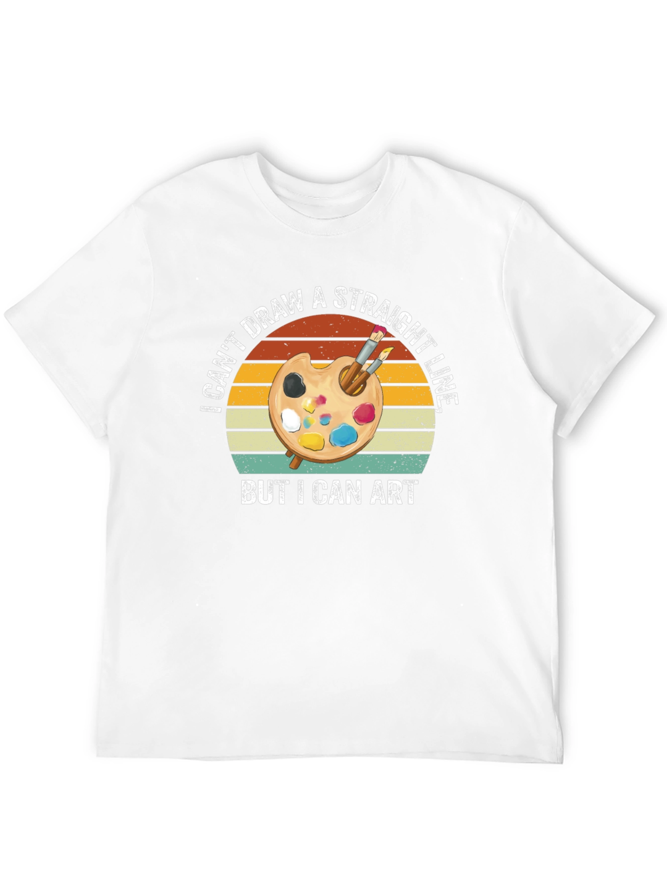 Artistic T-Shirt: I Cant Draw A Straight Line