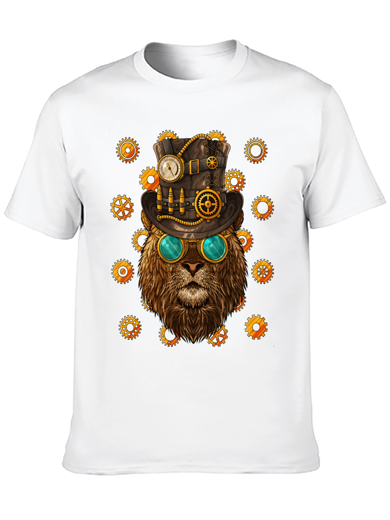 Steampunk Lion Graphic Tee