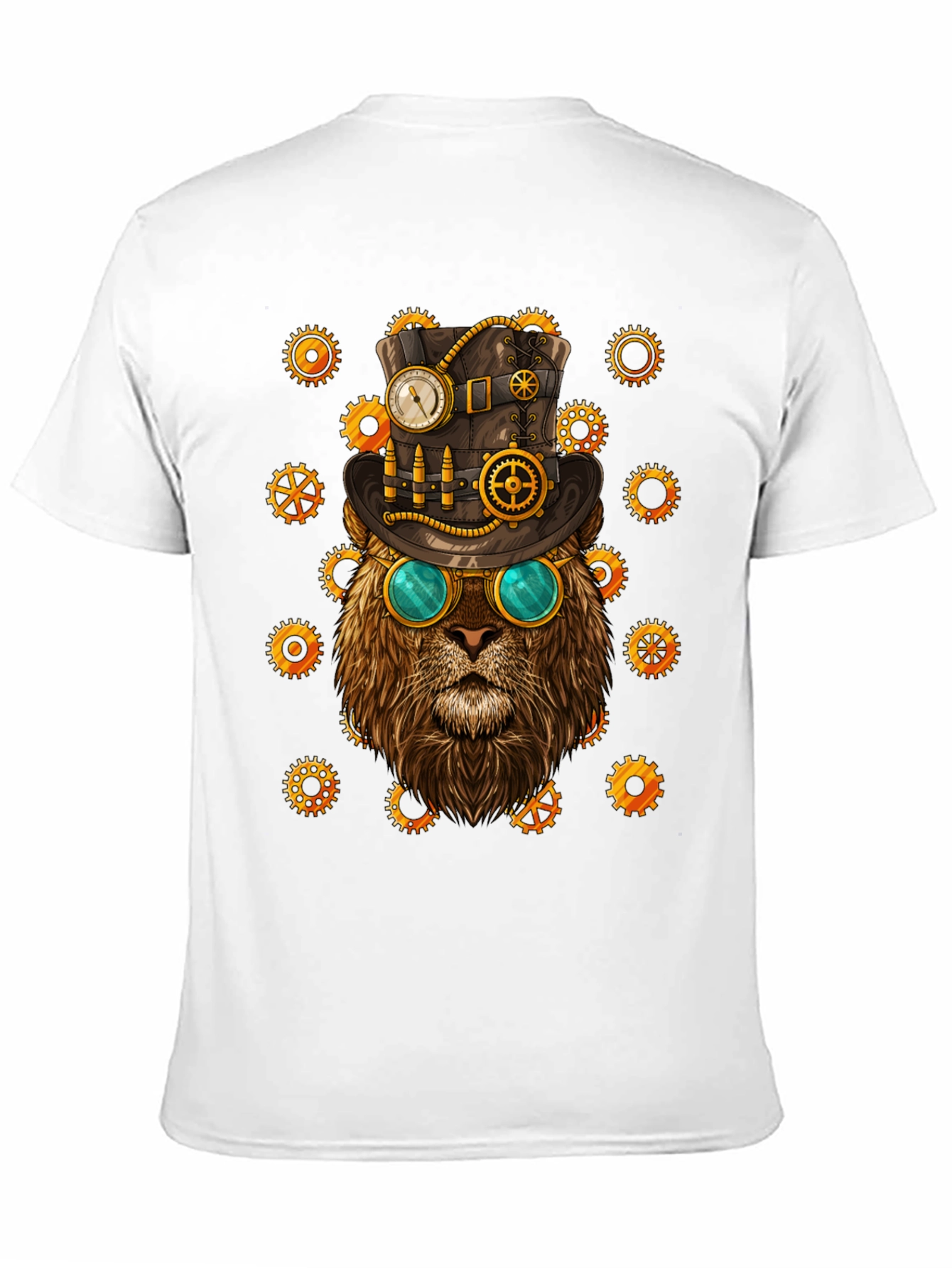 Steampunk Lion Graphic Tee