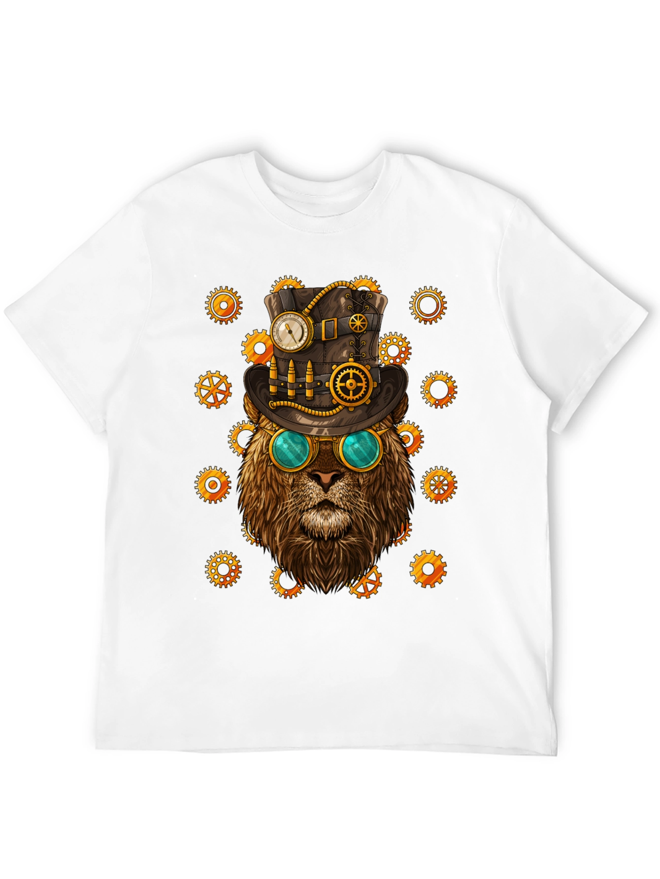 Steampunk Lion Graphic Tee