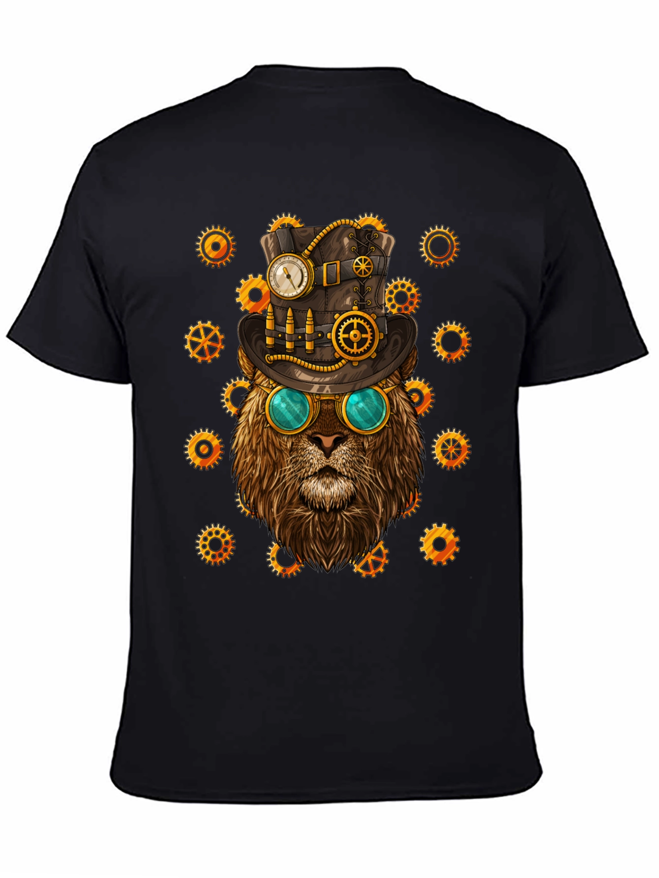 Steampunk Lion Graphic Tee