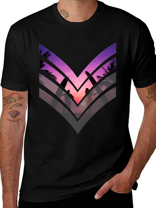 Sunset Surf Tee - Stylish Graphic T-Shirt