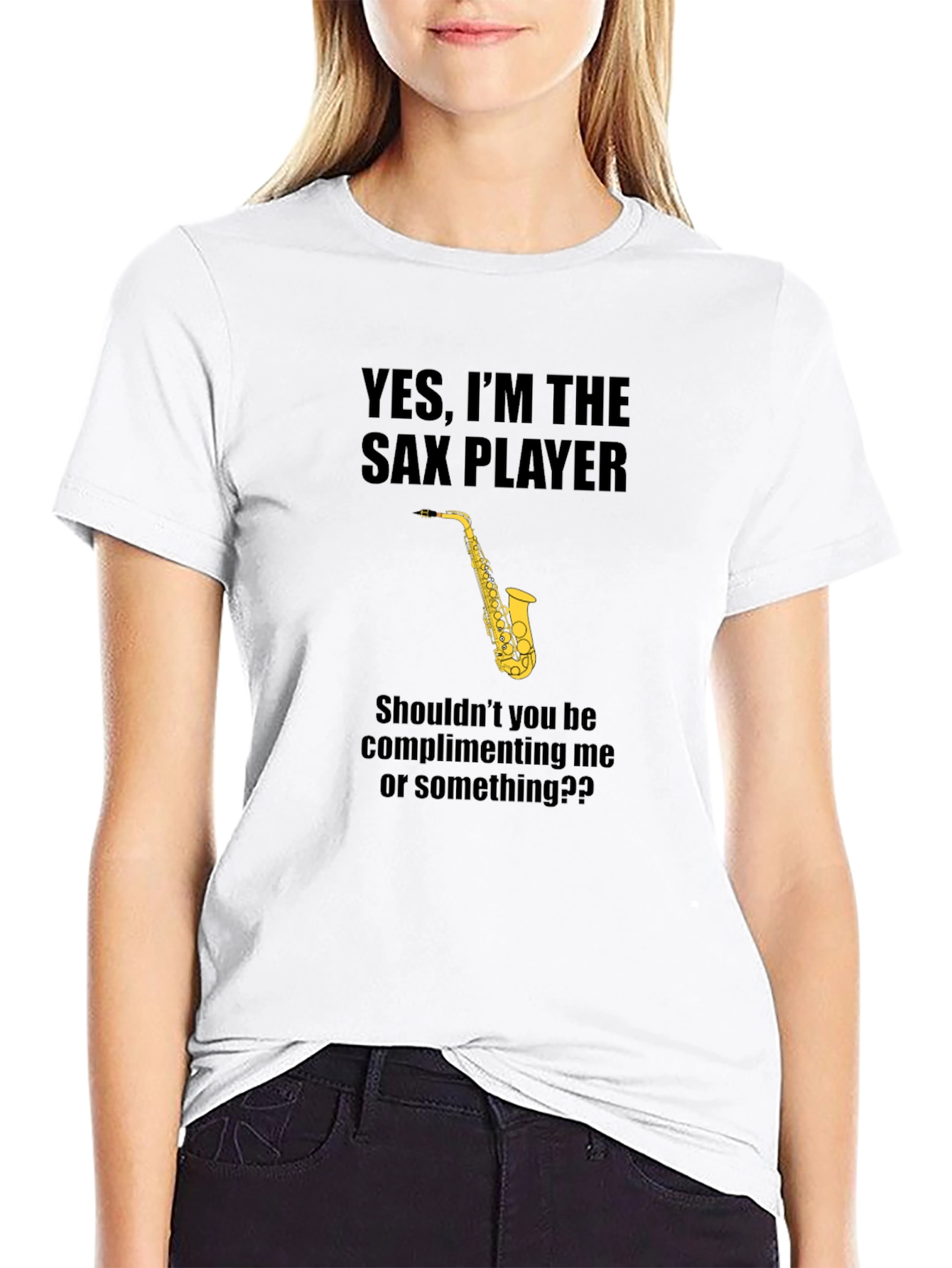 Sax Player Graphic T-Shirt