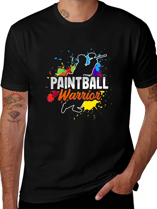 Paintball Warrior T-Shirt - Colorful Graphic Tee