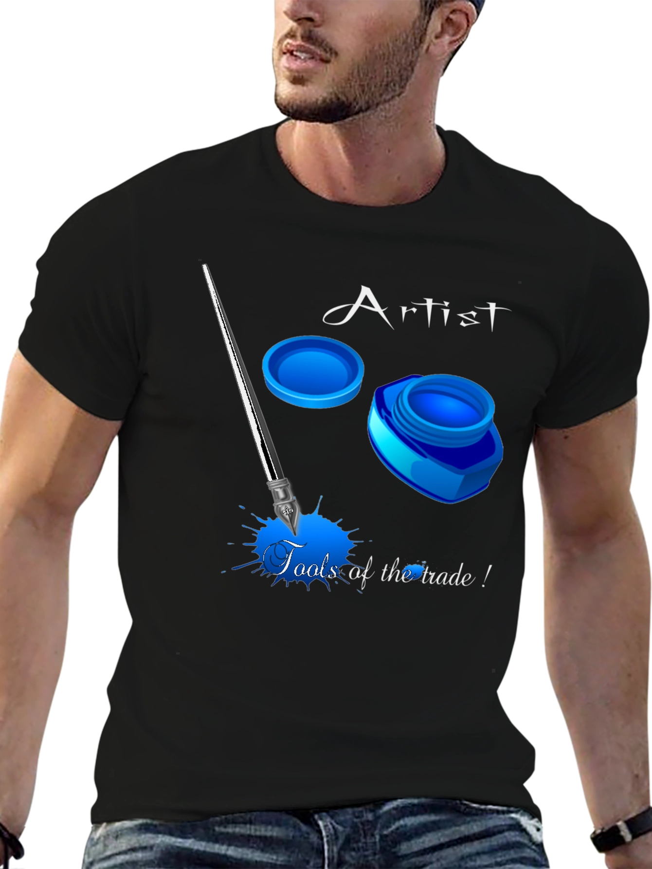 Artist Tools of the Trade Black Graphic T-Shirt