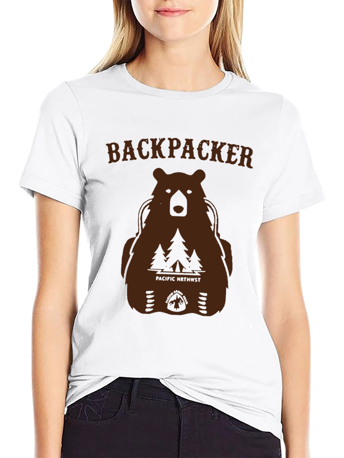 Backpacker Bear Graphic T-Shirt - Pacific Northwest Hiking
