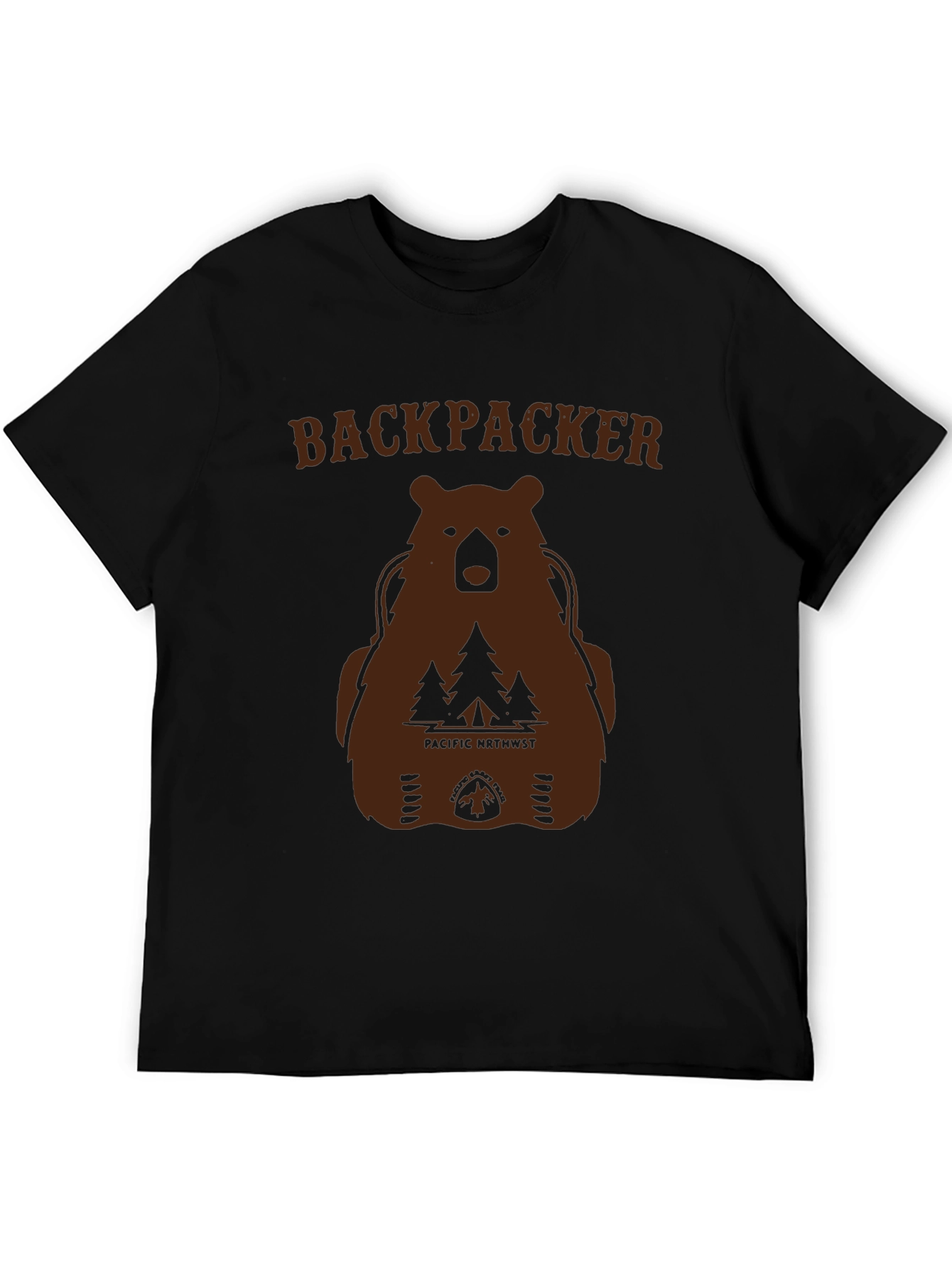 Backpacker Bear Graphic T-Shirt - Pacific Northwest Hiking