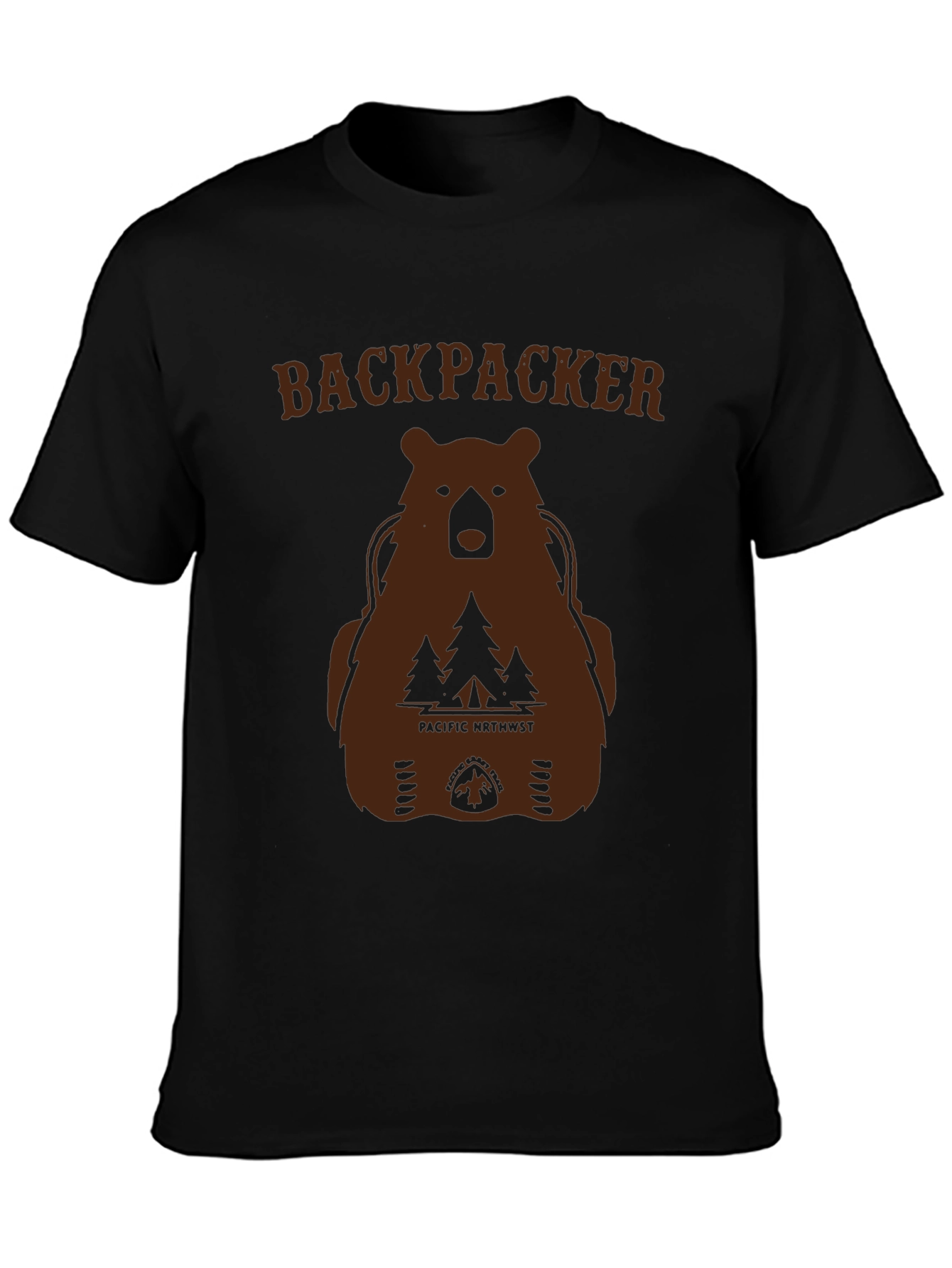 Backpacker Bear Graphic T-Shirt - Pacific Northwest Hiking