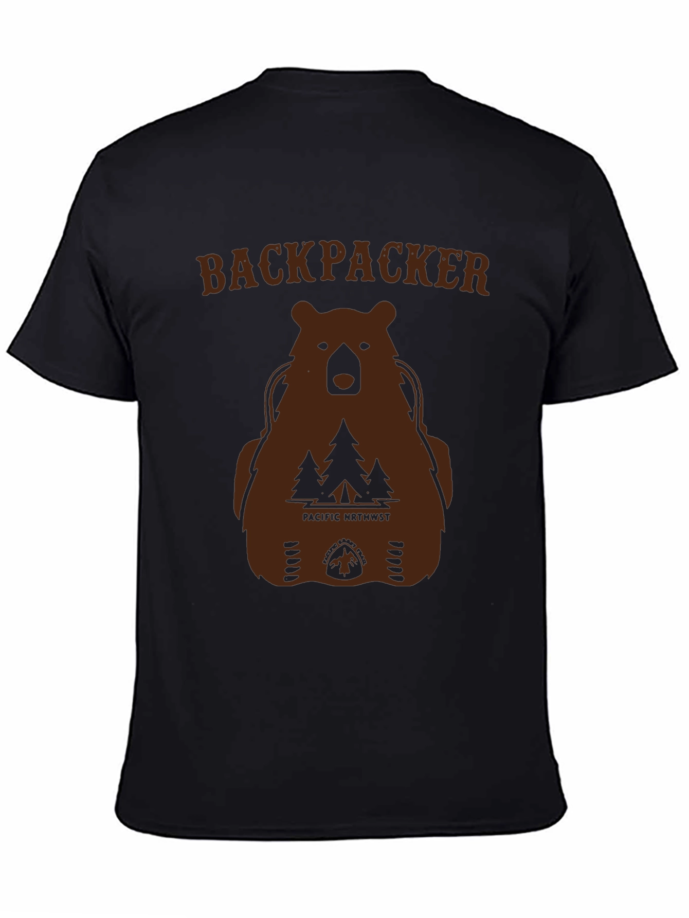 Backpacker Bear Graphic T-Shirt - Pacific Northwest Hiking