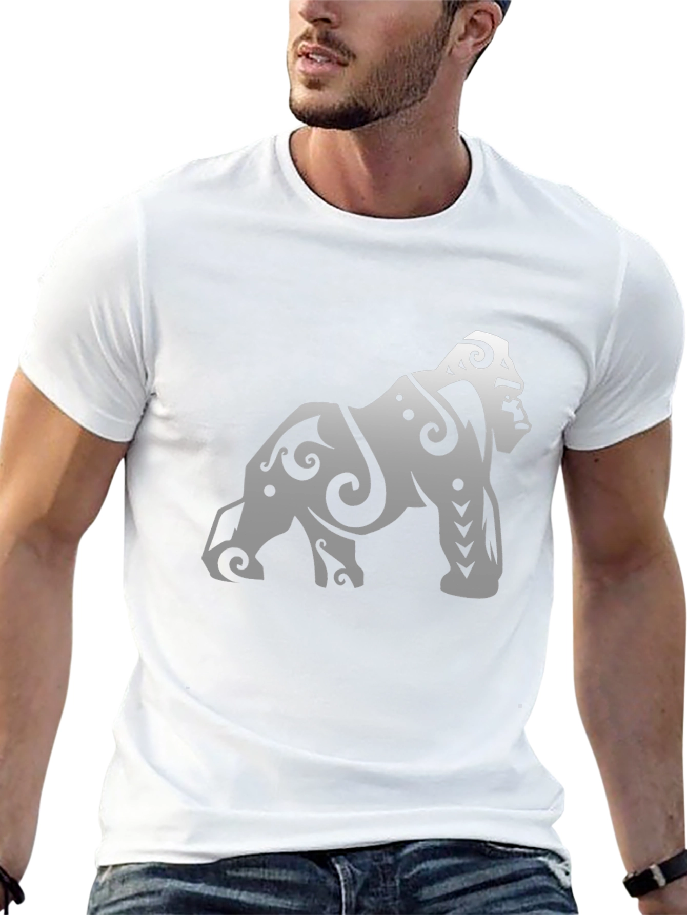 Tribal Gorilla Graphic Tee - Cool Streetwear Design