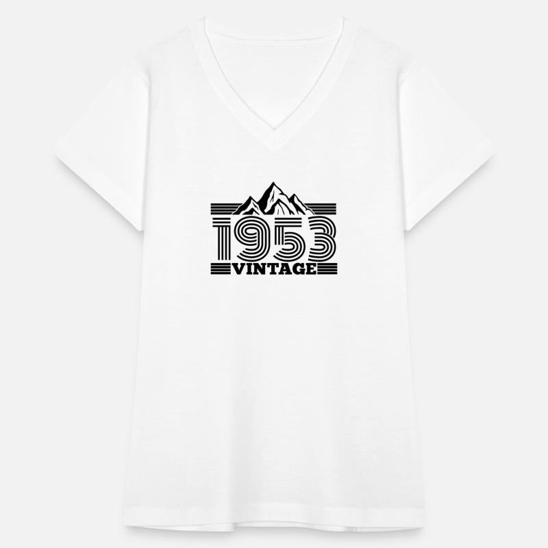 70th Birthday T-Shirt with Mountains for Year 1953