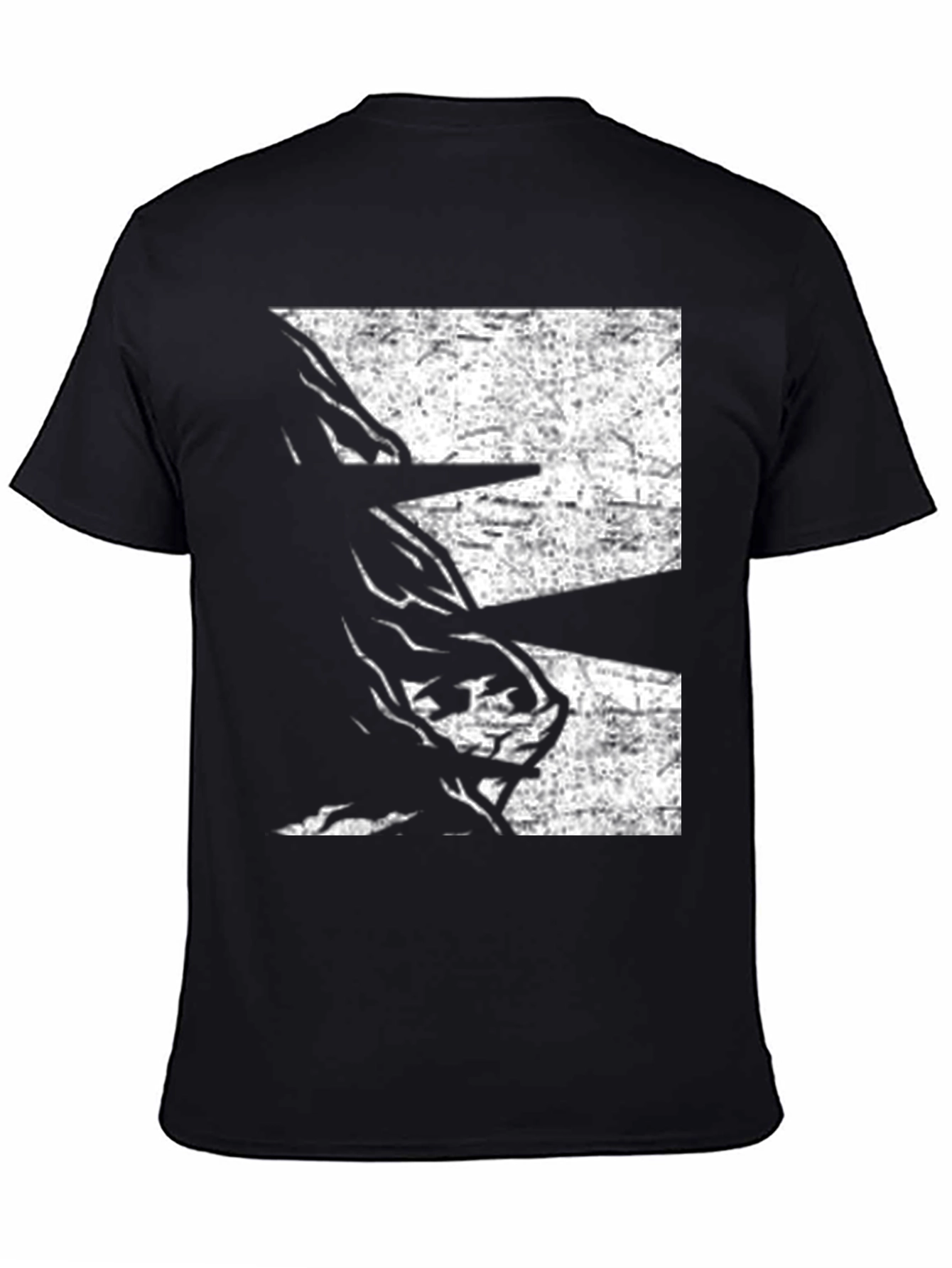 Abstract Graphic Black T-Shirt