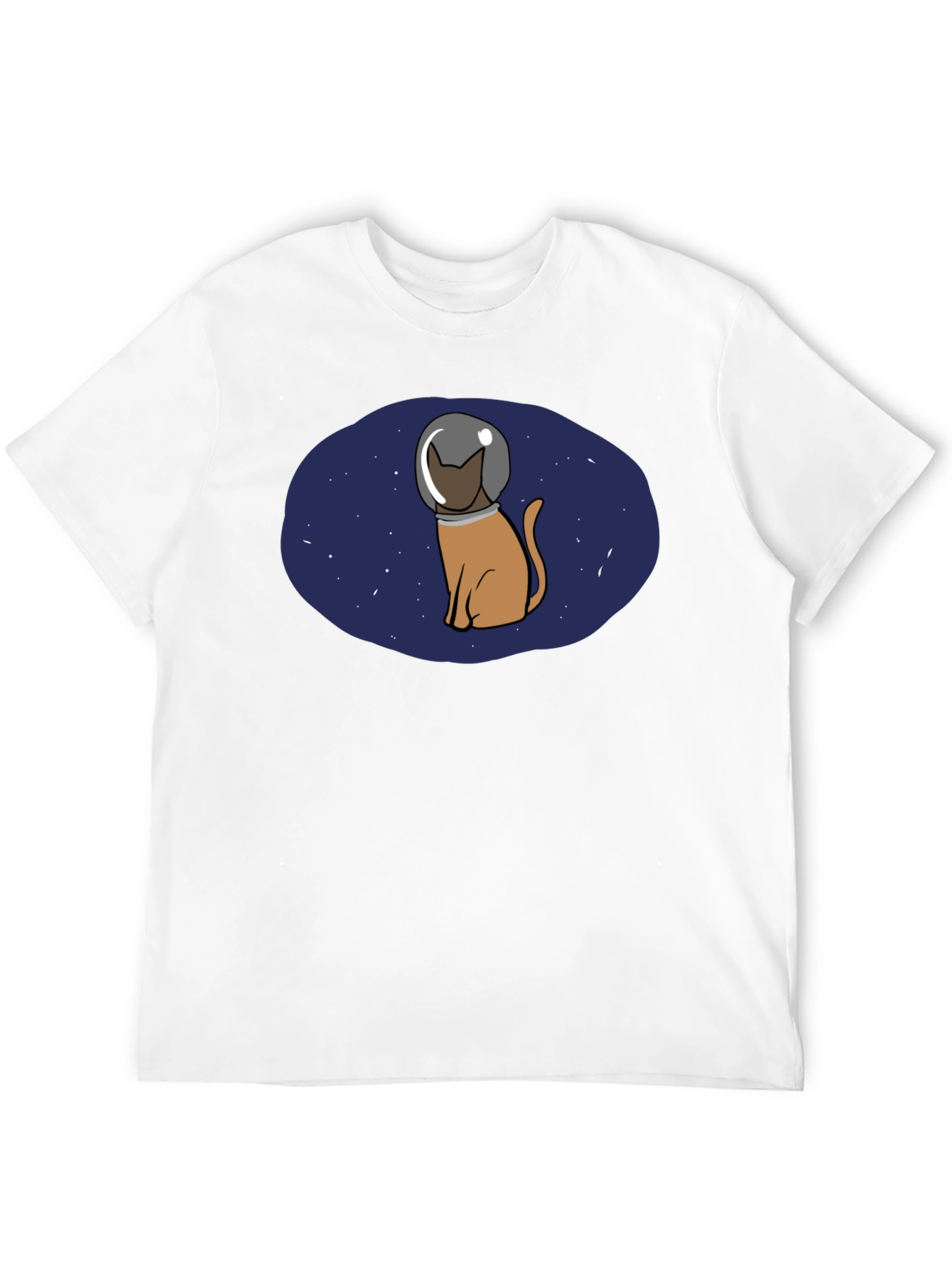 Astronaut Cat Graphic T-Shirt - Space Lover Tee