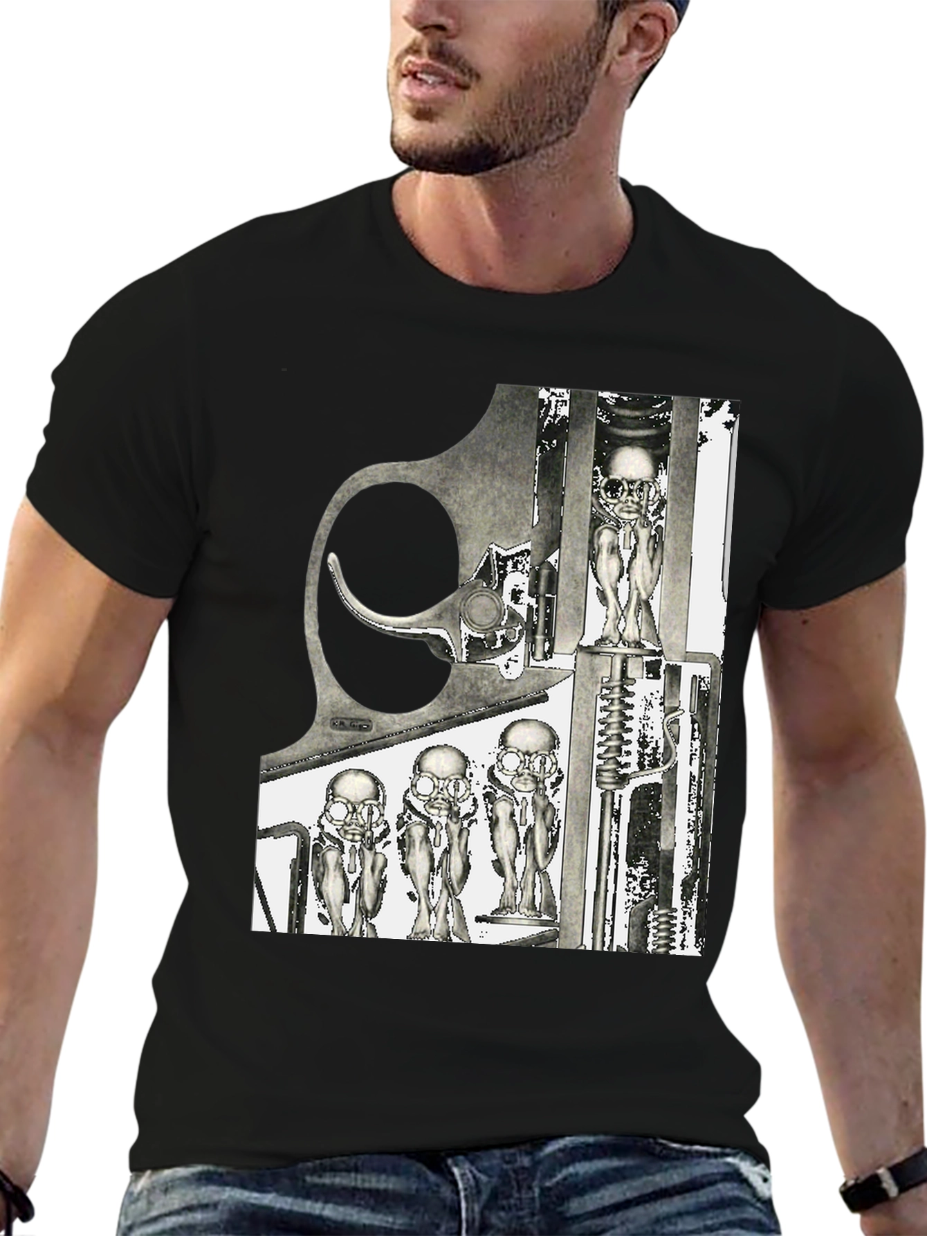 Surreal Revolver Graphic T-Shirt