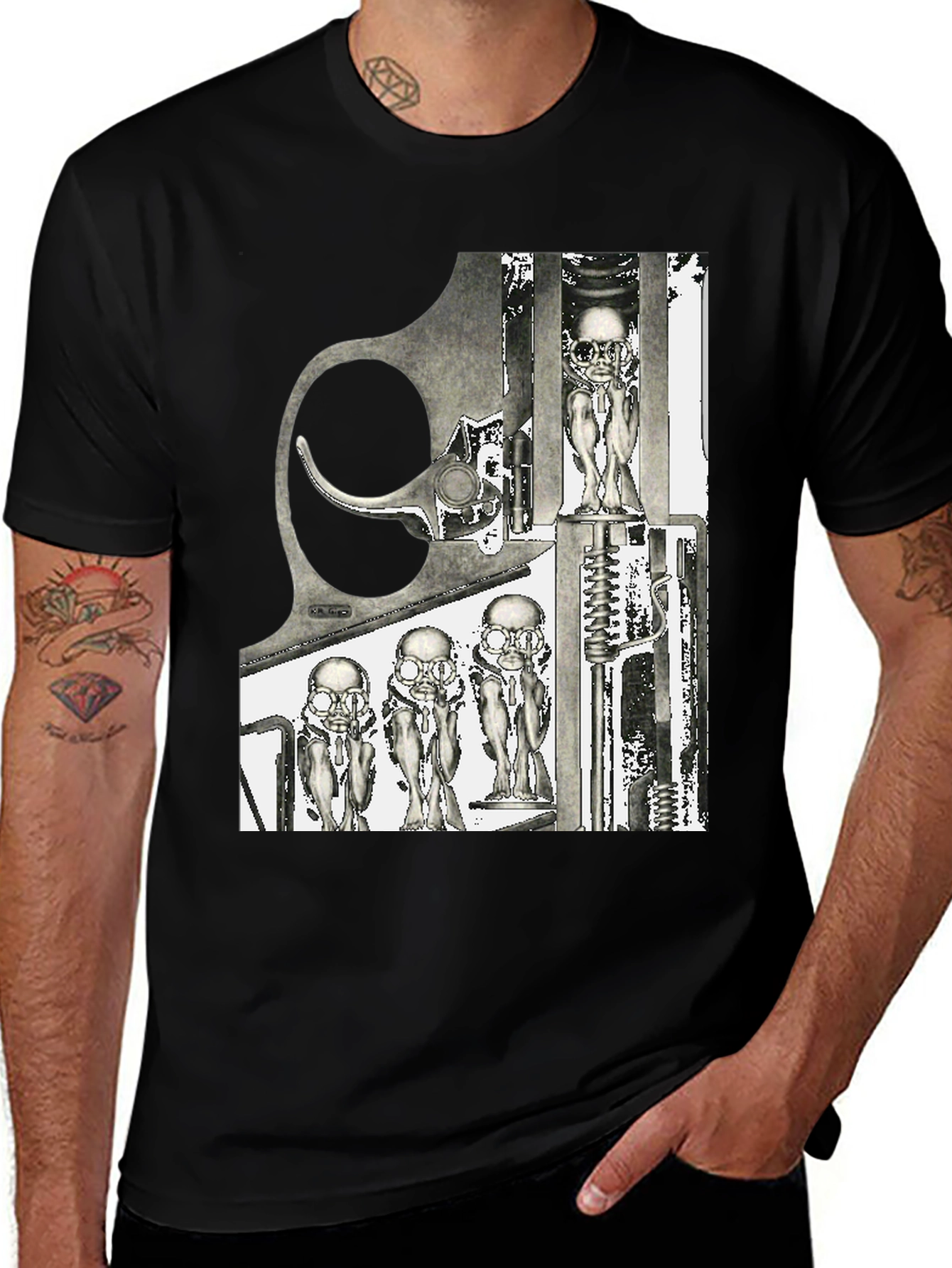 Surreal Revolver Graphic T-Shirt