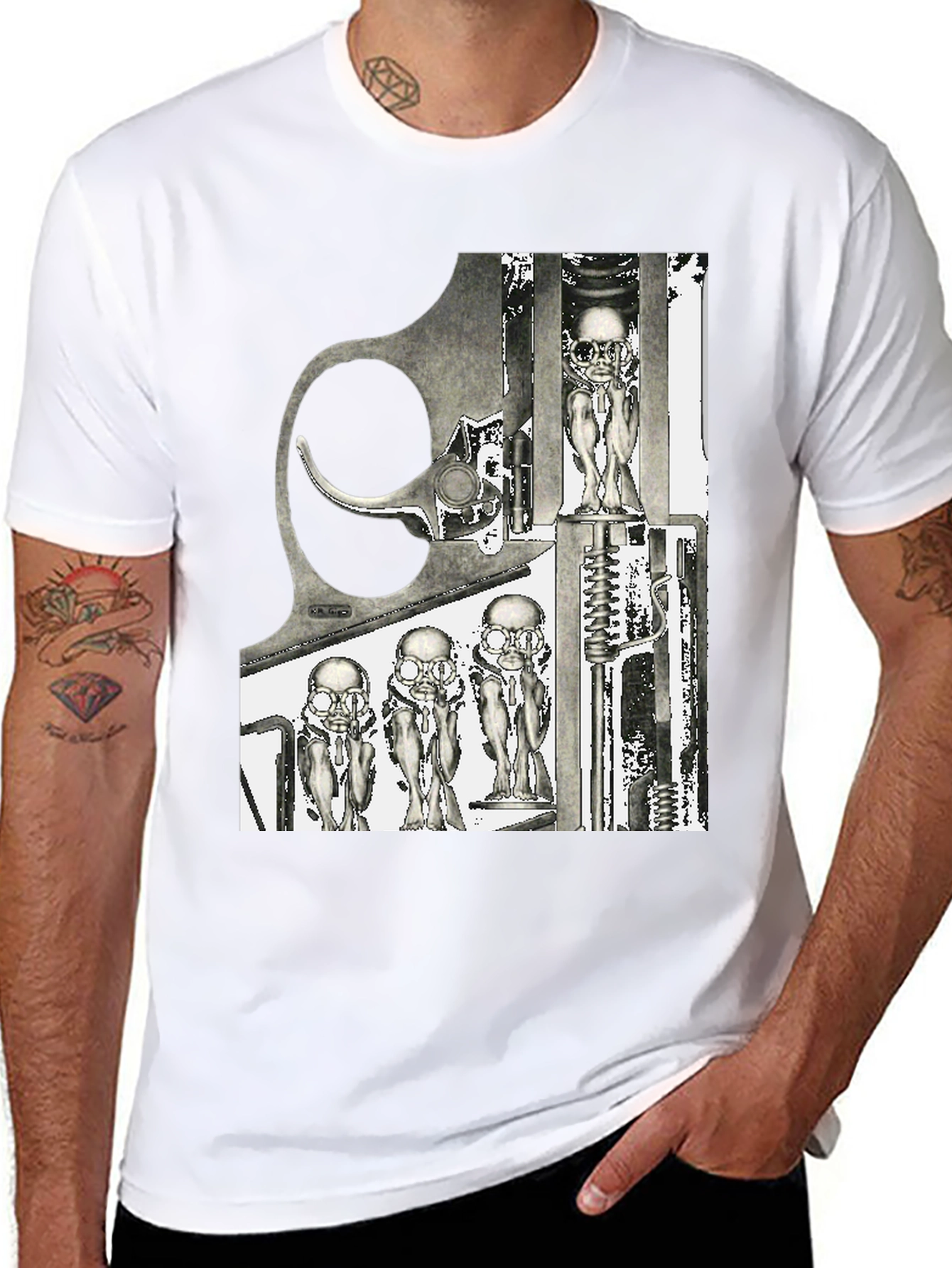 Surreal Revolver Graphic T-Shirt