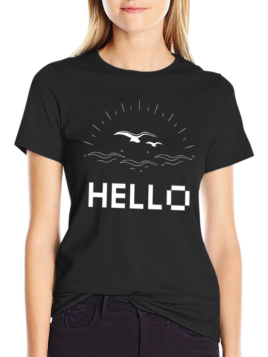 Hello Seagull Graphic Tee - Relaxed Fit