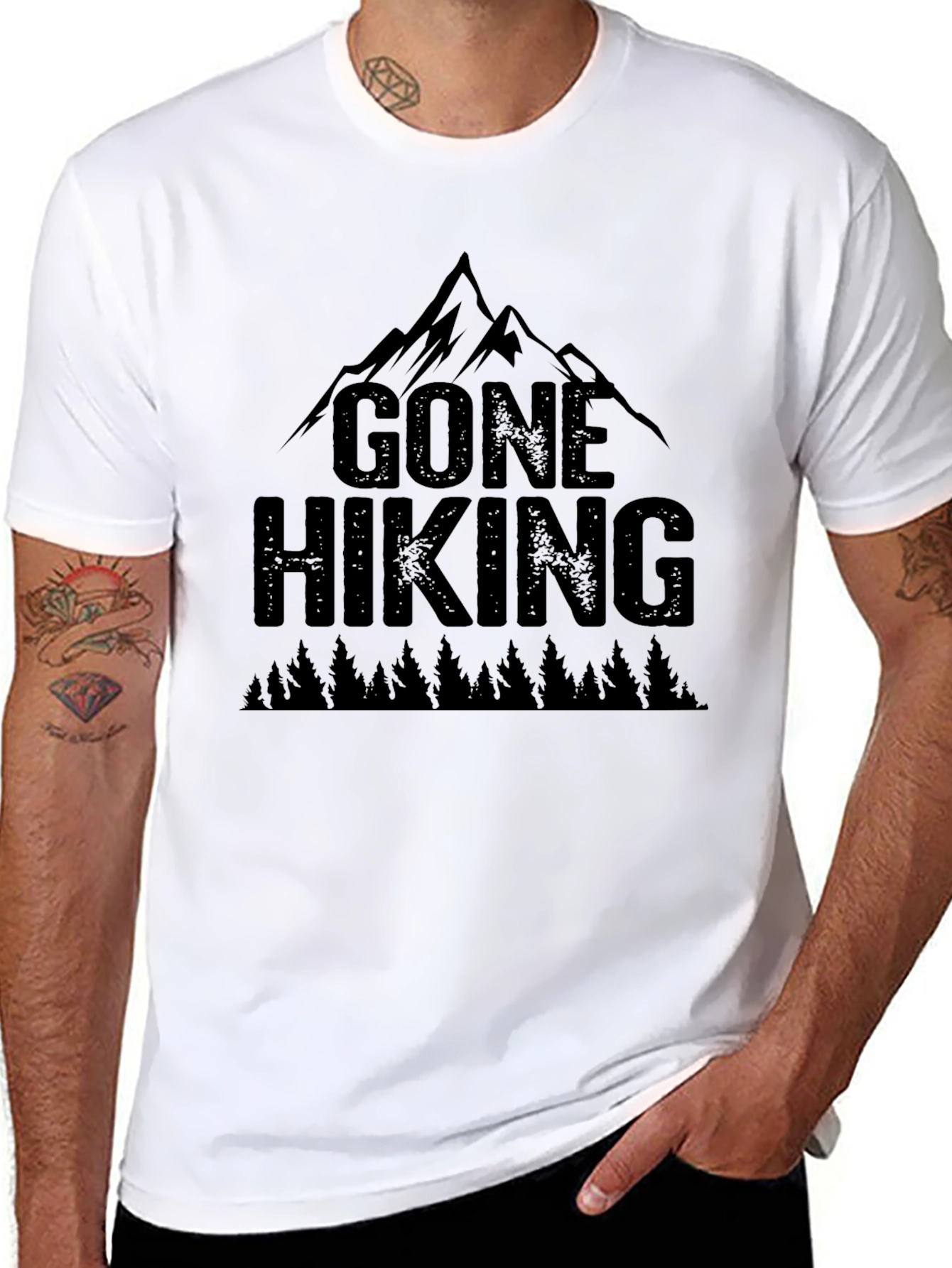Gone Hiking Graphic Tee - Outdoor Adventure T-Shirt