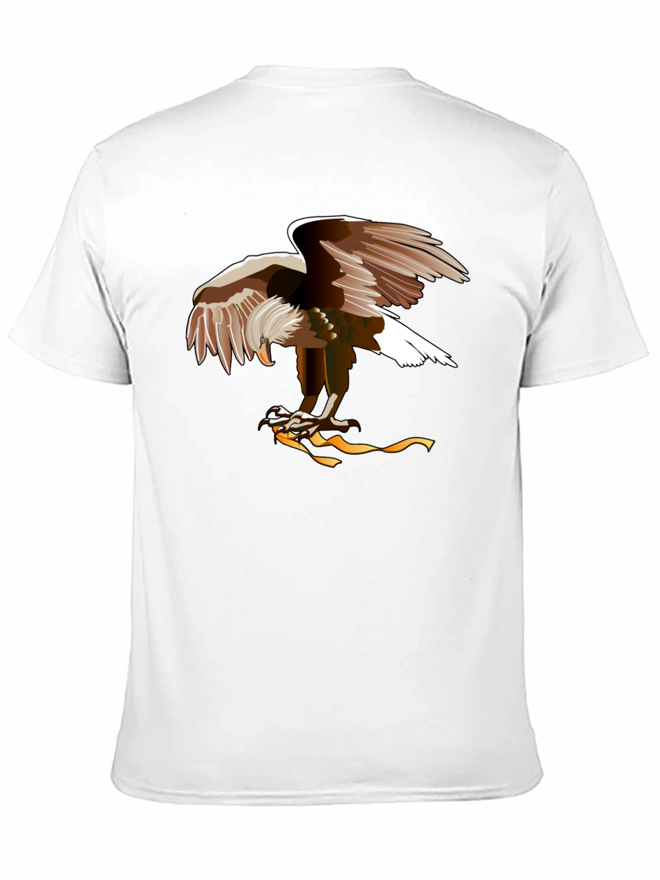 Eagle Graphic Print Black T-Shirt