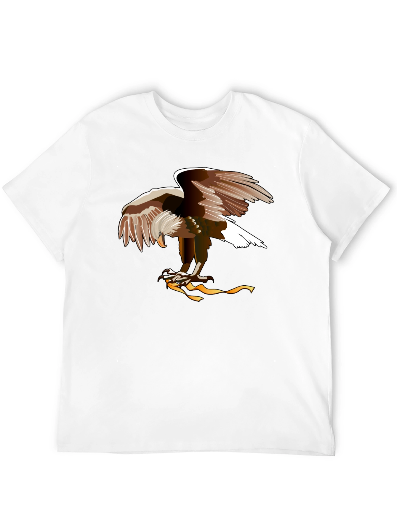 Eagle Graphic Print Black T-Shirt