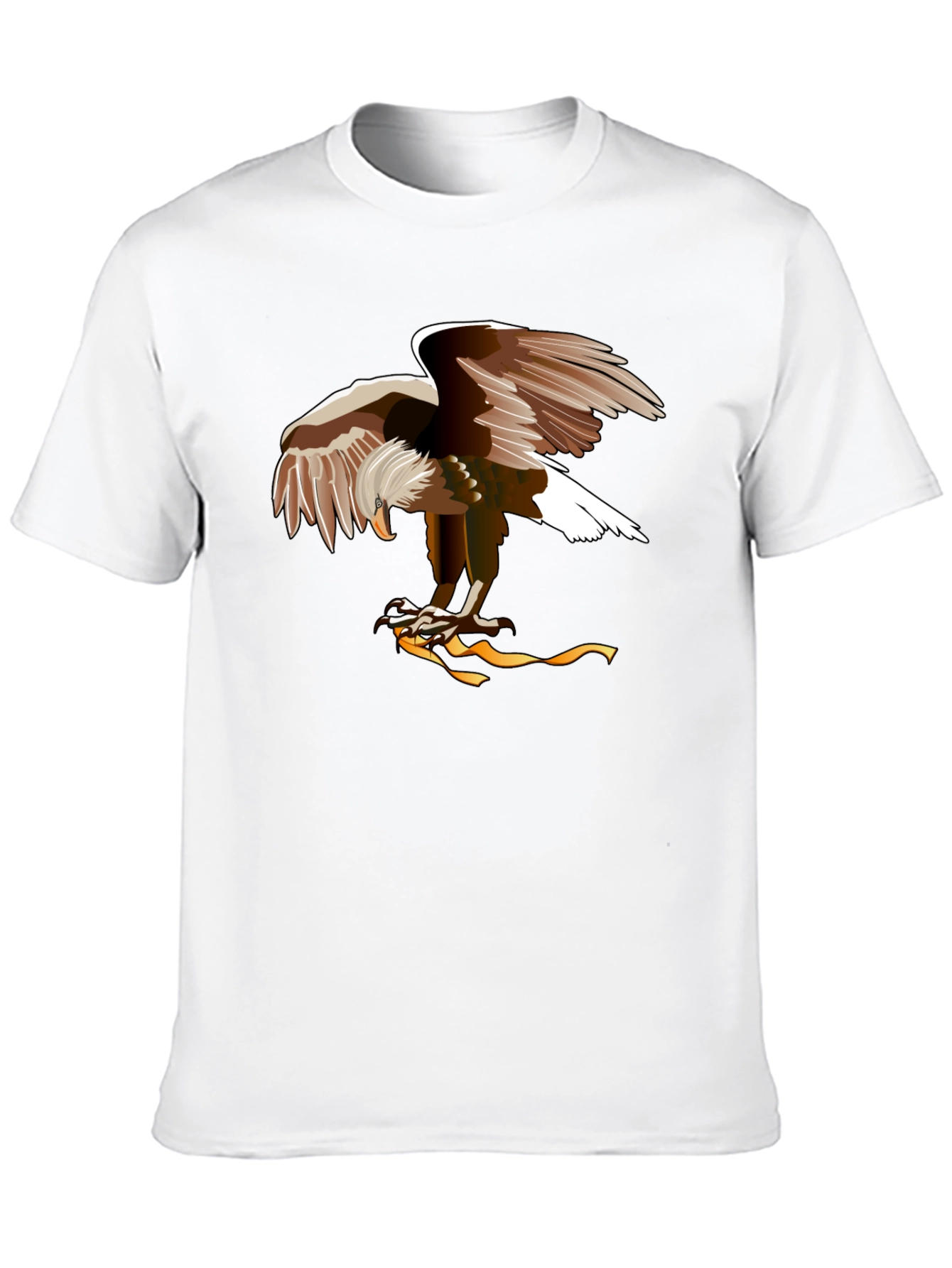 Eagle Graphic Print Black T-Shirt
