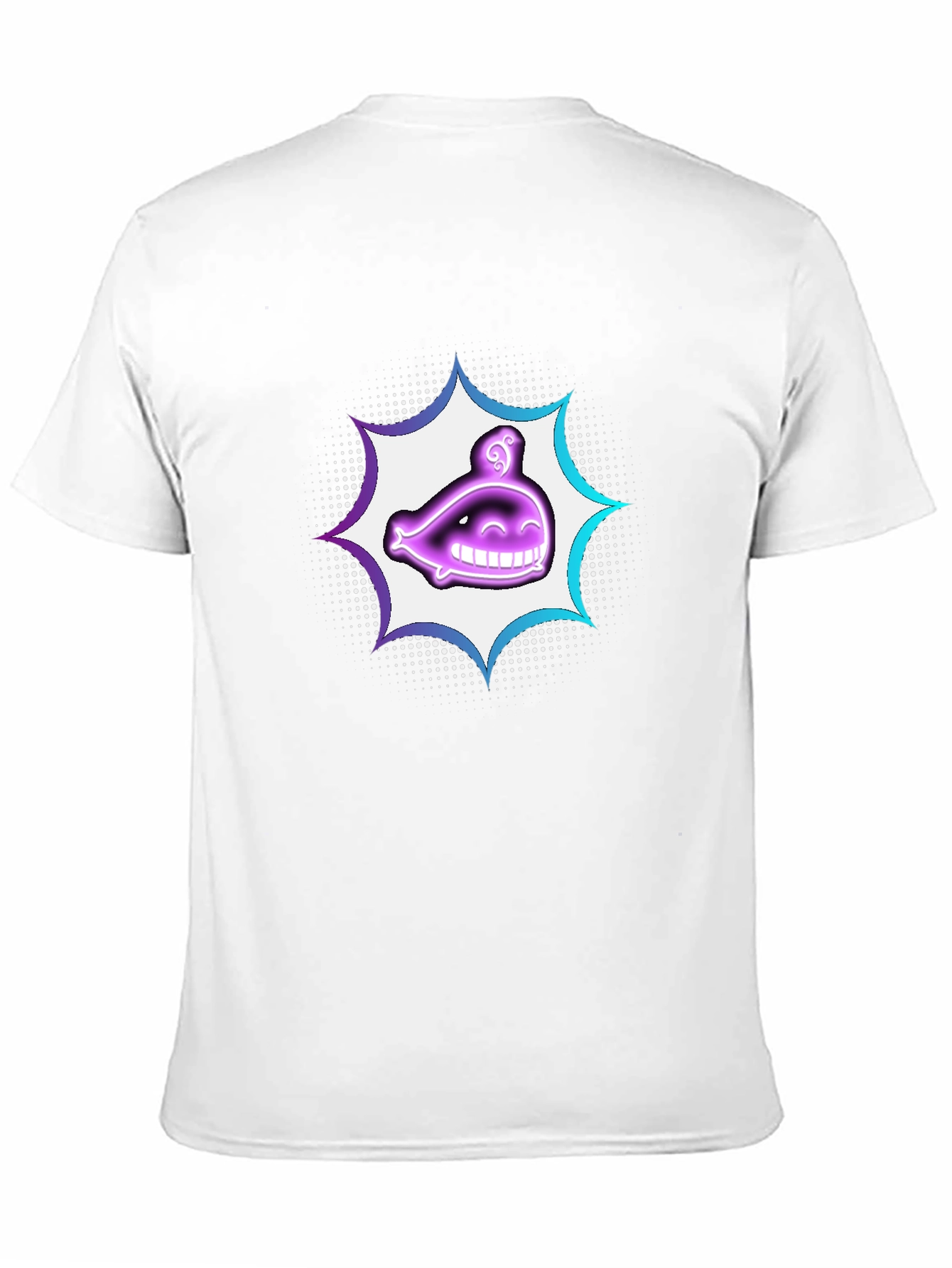 Smiling Ghost Graphic T-Shirt - Black
