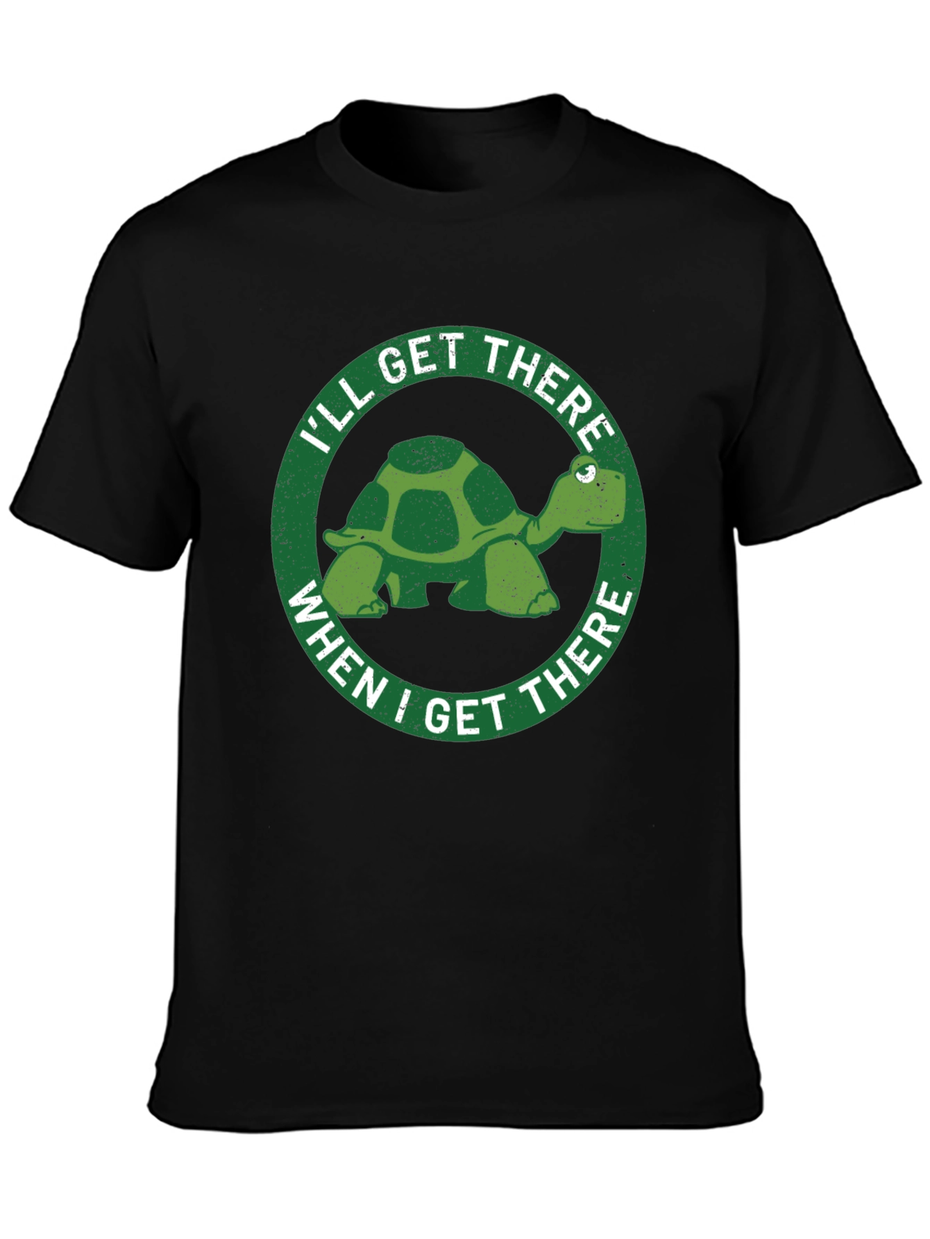 Ill Get There Turtle Graphic T-Shirt